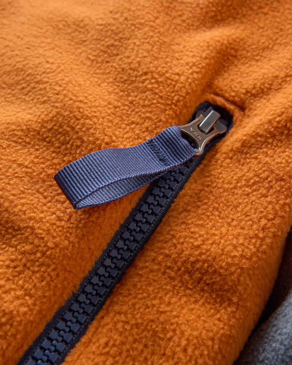 Set Off Polar 1/4 Zip Fleece - Sunset Orange/Storm Grey - Flatlay