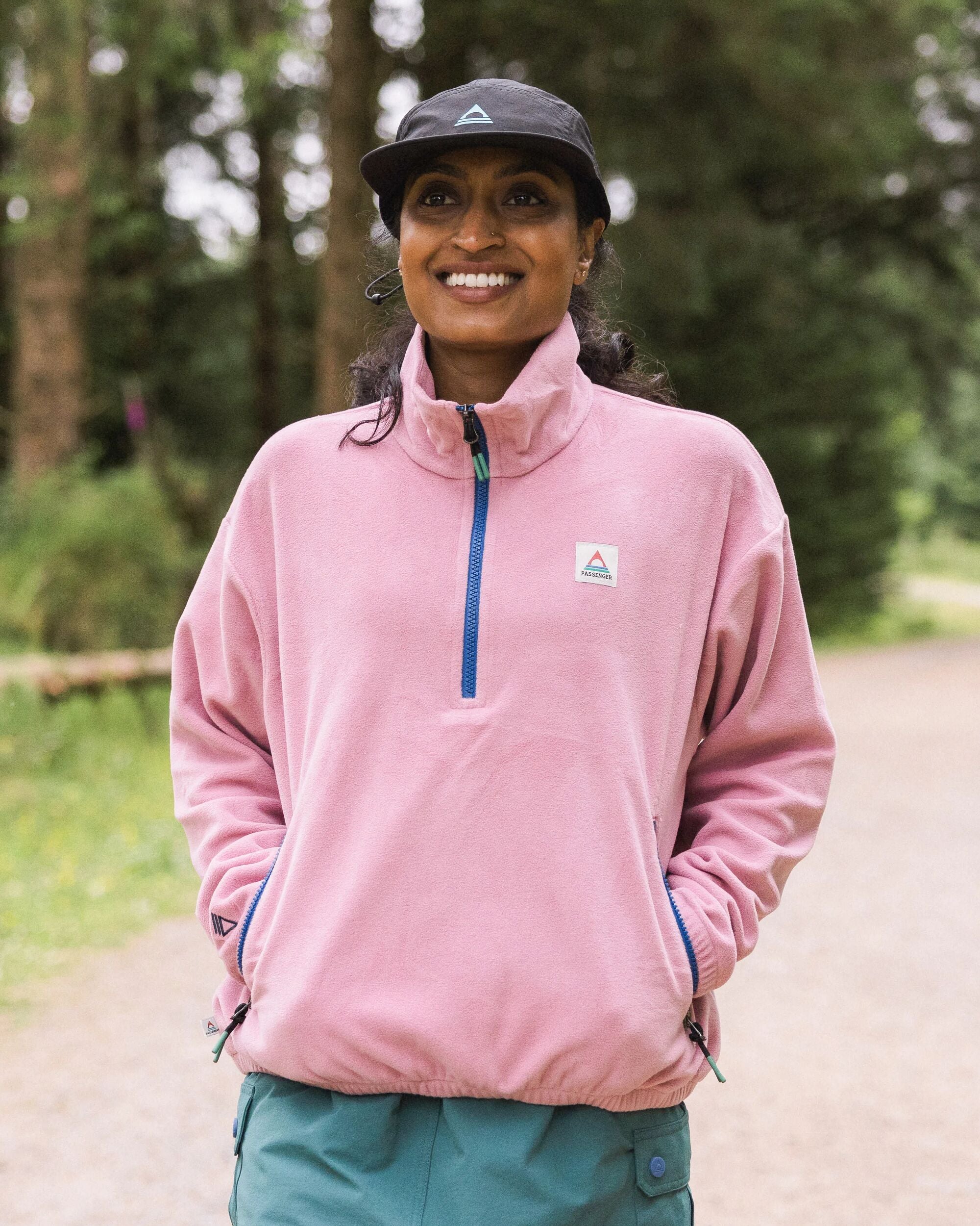 Ayla Recycled Micro Polartec® Fleece - Pink Haze - Lifestyle