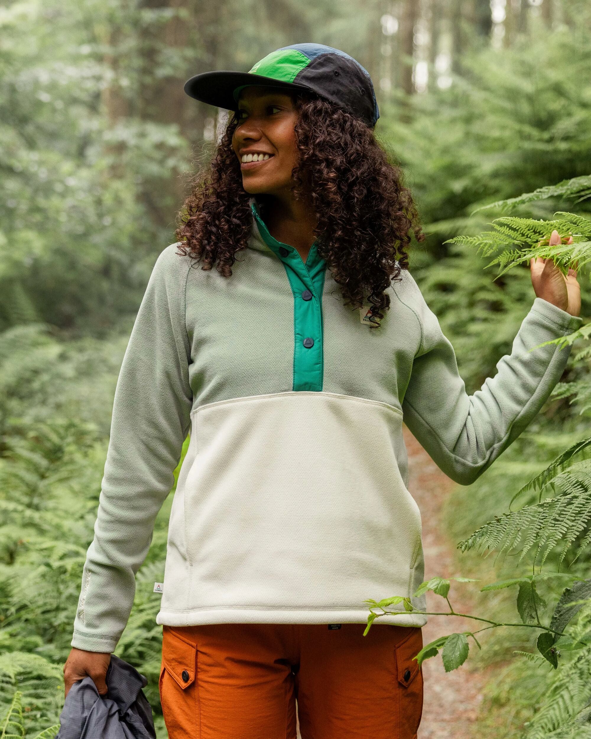 Snowdrop Recycled Polartec® Fleece - Pistachio/Birch - Lifestyle