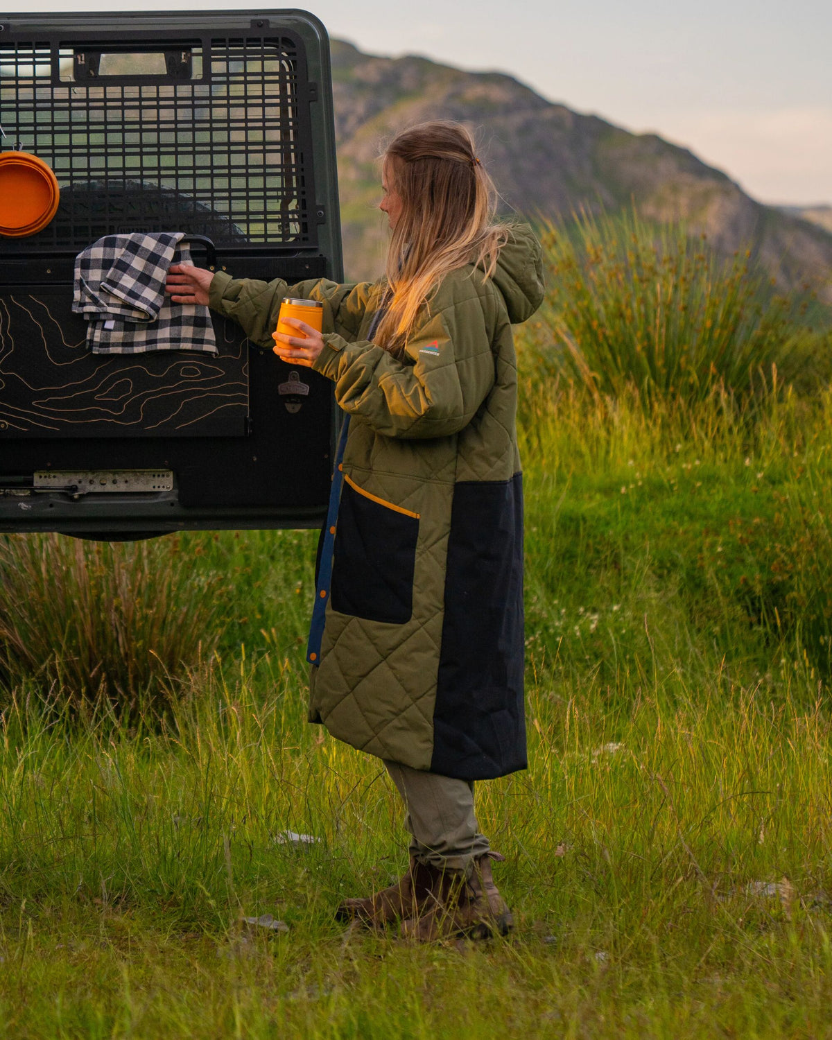Campscape Recycled Fleece Lined Parka - Black/Khaki - IGC - Female