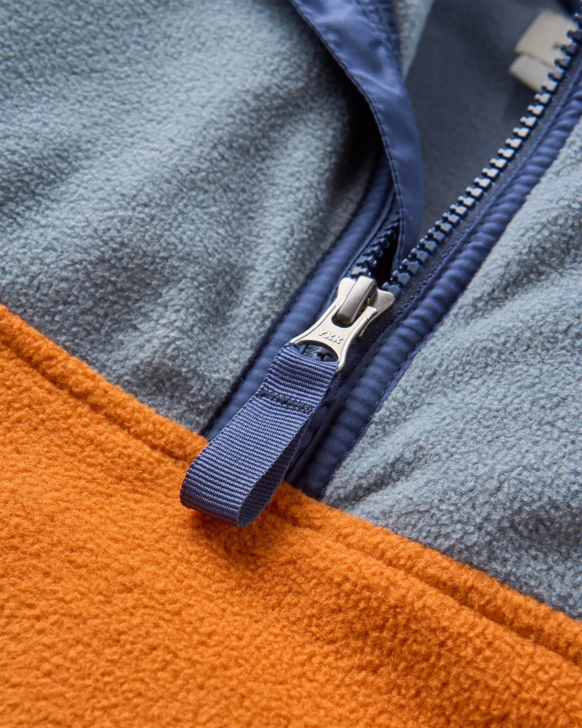 Set Off Polar 1/4 Zip Fleece - Sunset Orange/Storm Grey - Flatlay