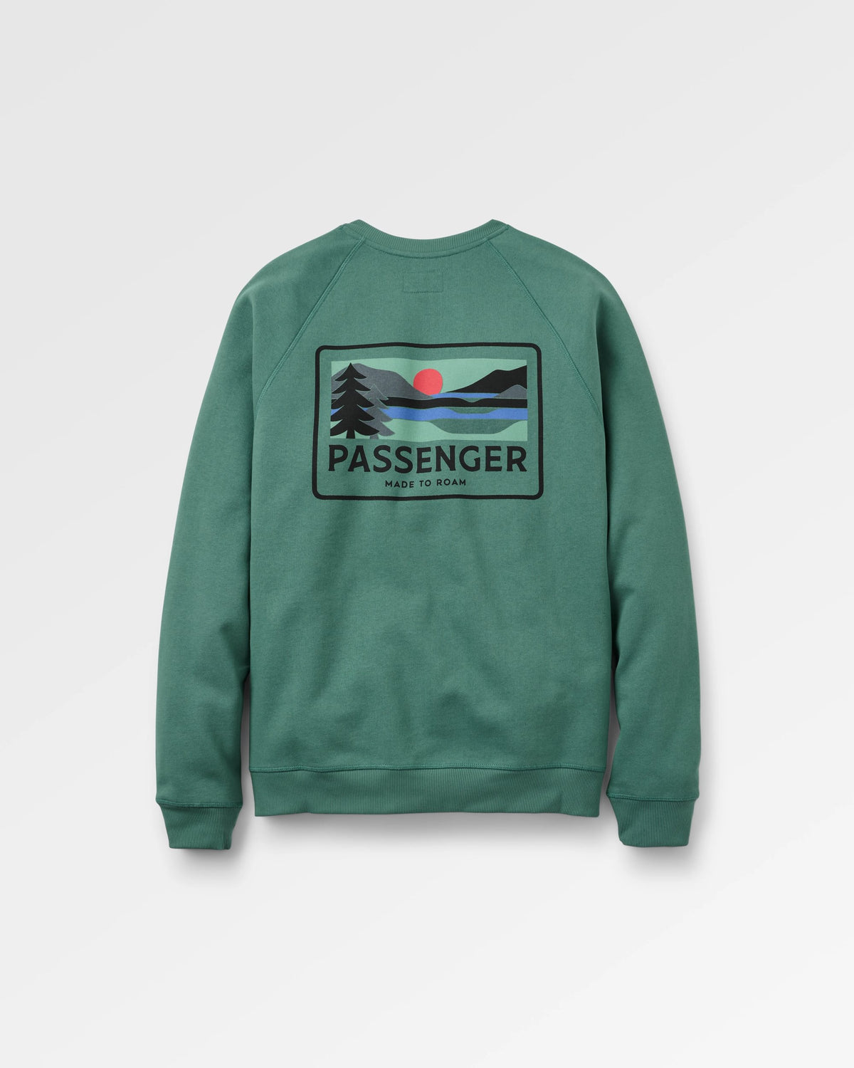 Roamer Men's Recycled Cotton Sweatshirt - Deep Ocean - Flatlay