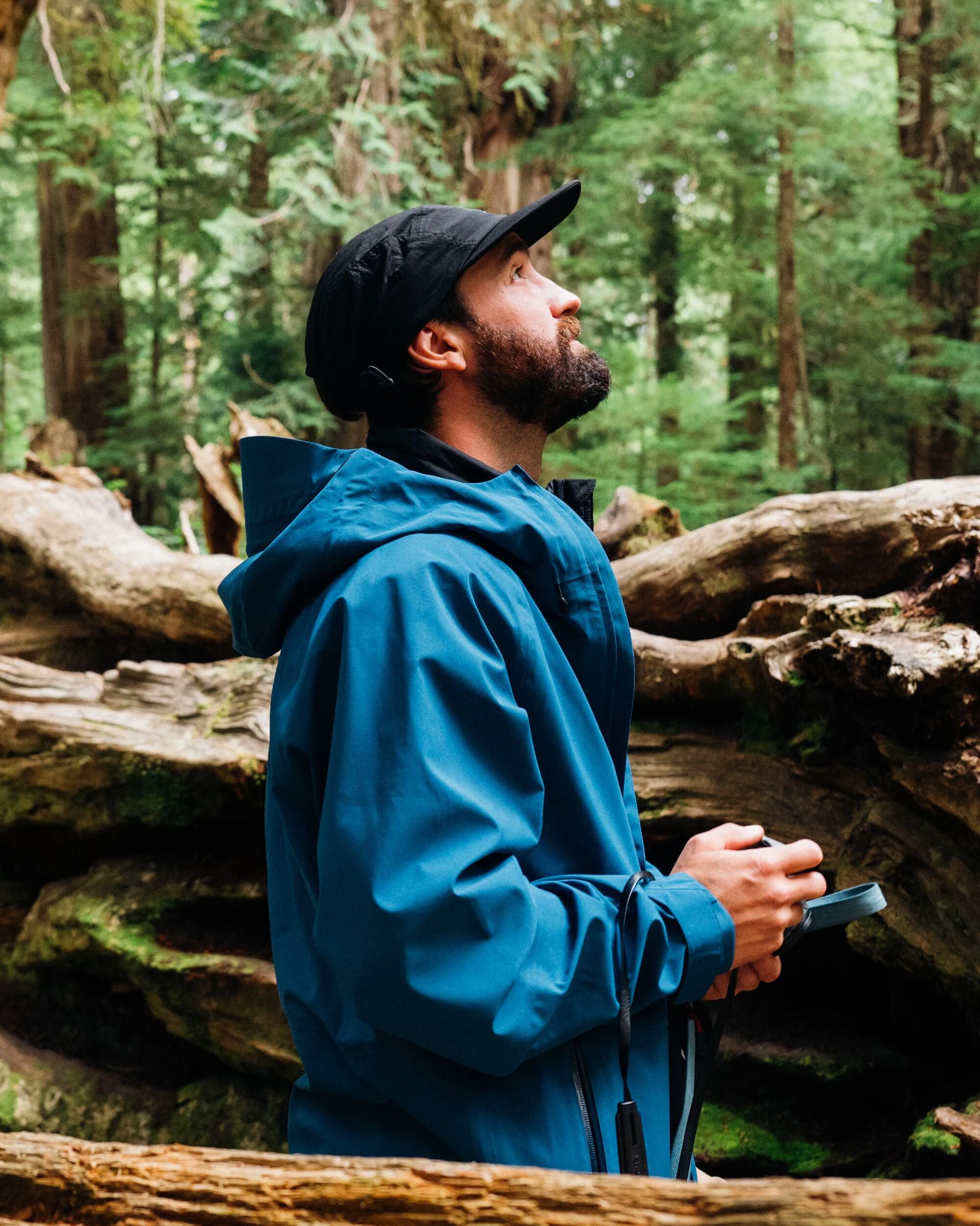 Five Season Recycled Waterproof Jacket - Tidal Blue - Lifestyle