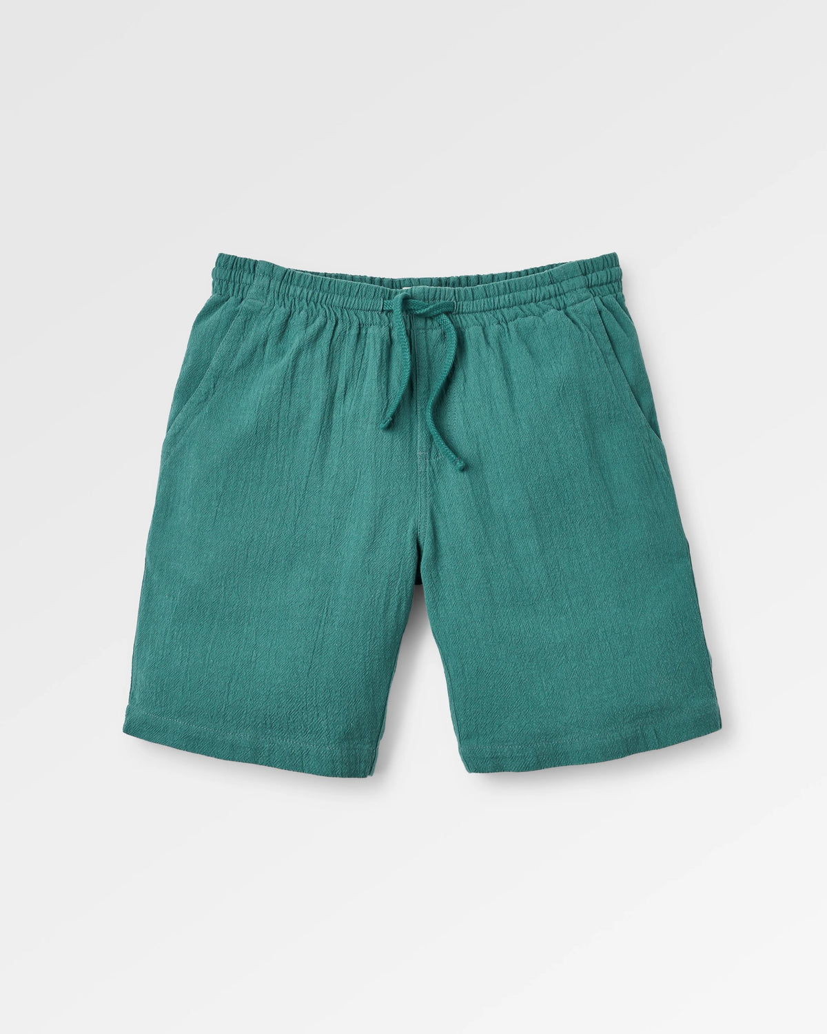 Drifter Cotton Linen Blend Short - Deep Ocean - Flatlay