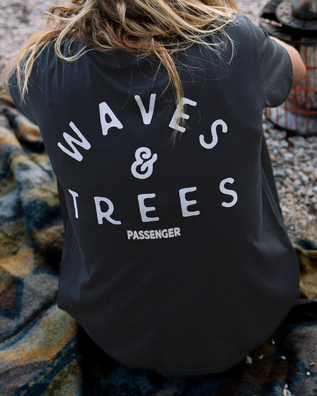 Penida Recycled Cotton T-Shirt - Black - Lifestyle