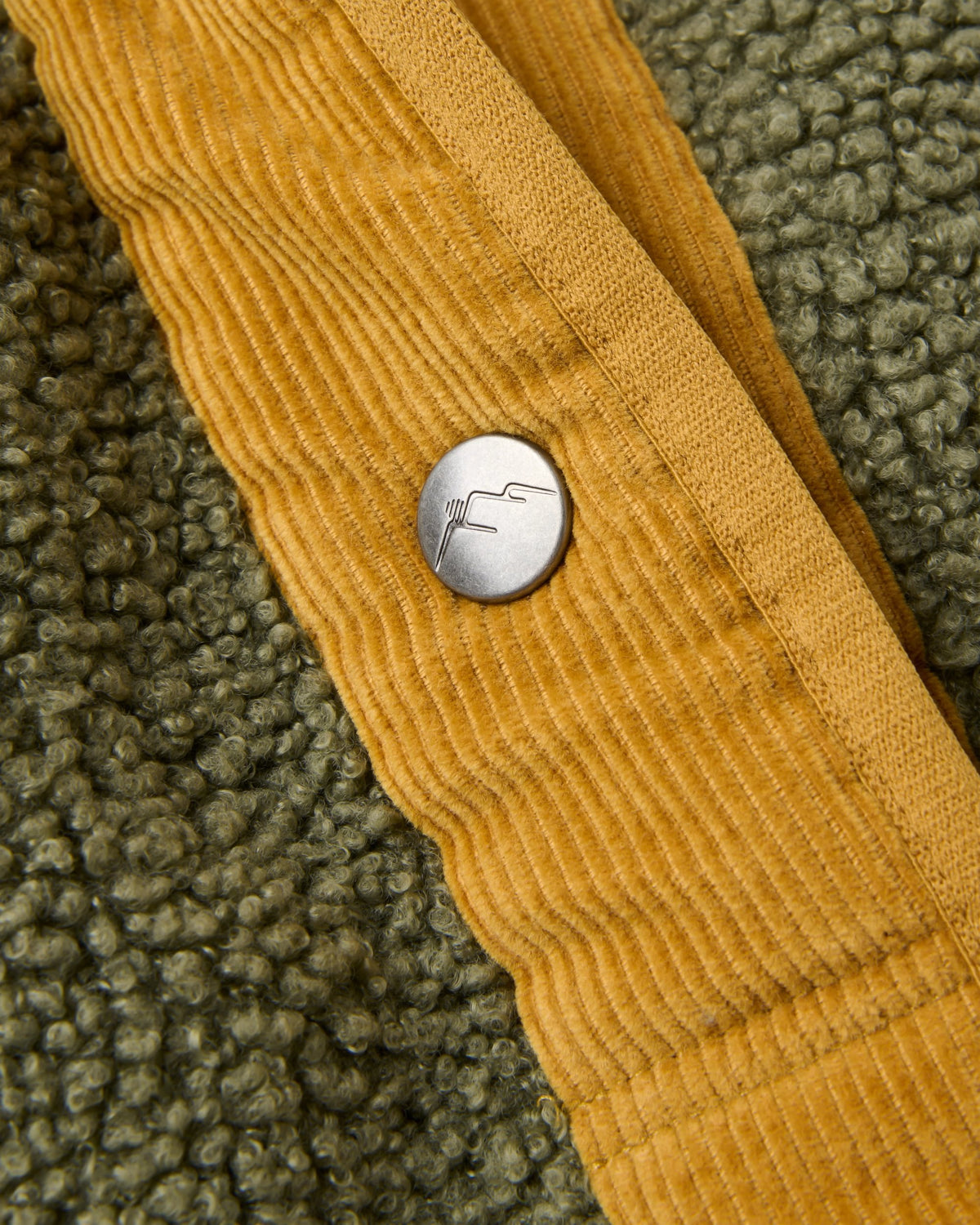 Clover Sherpa Fleece - Dusty Olive - Flatlay