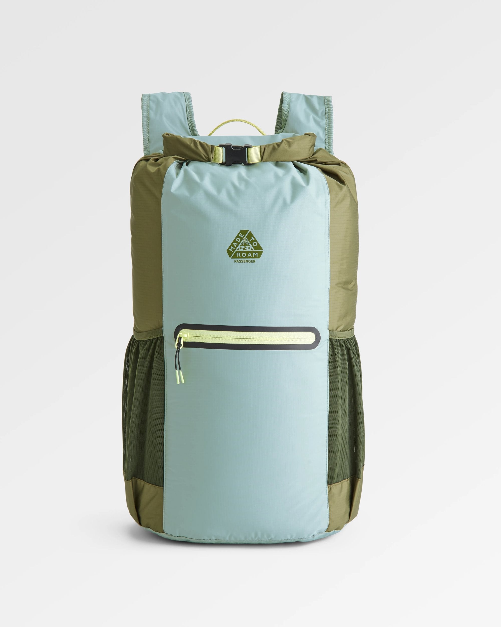 Trail Light Recycled Packable Backpack - Khaki - Flatlay