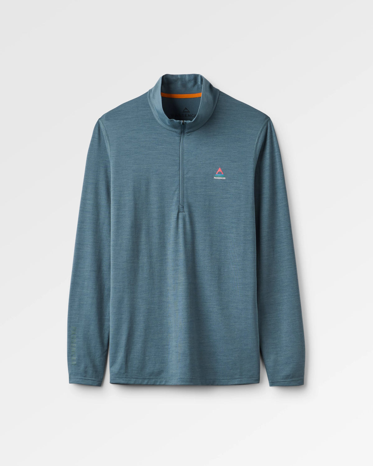 Snowscape Men's Merino Base Layer Top - Storm Grey - Flatlay