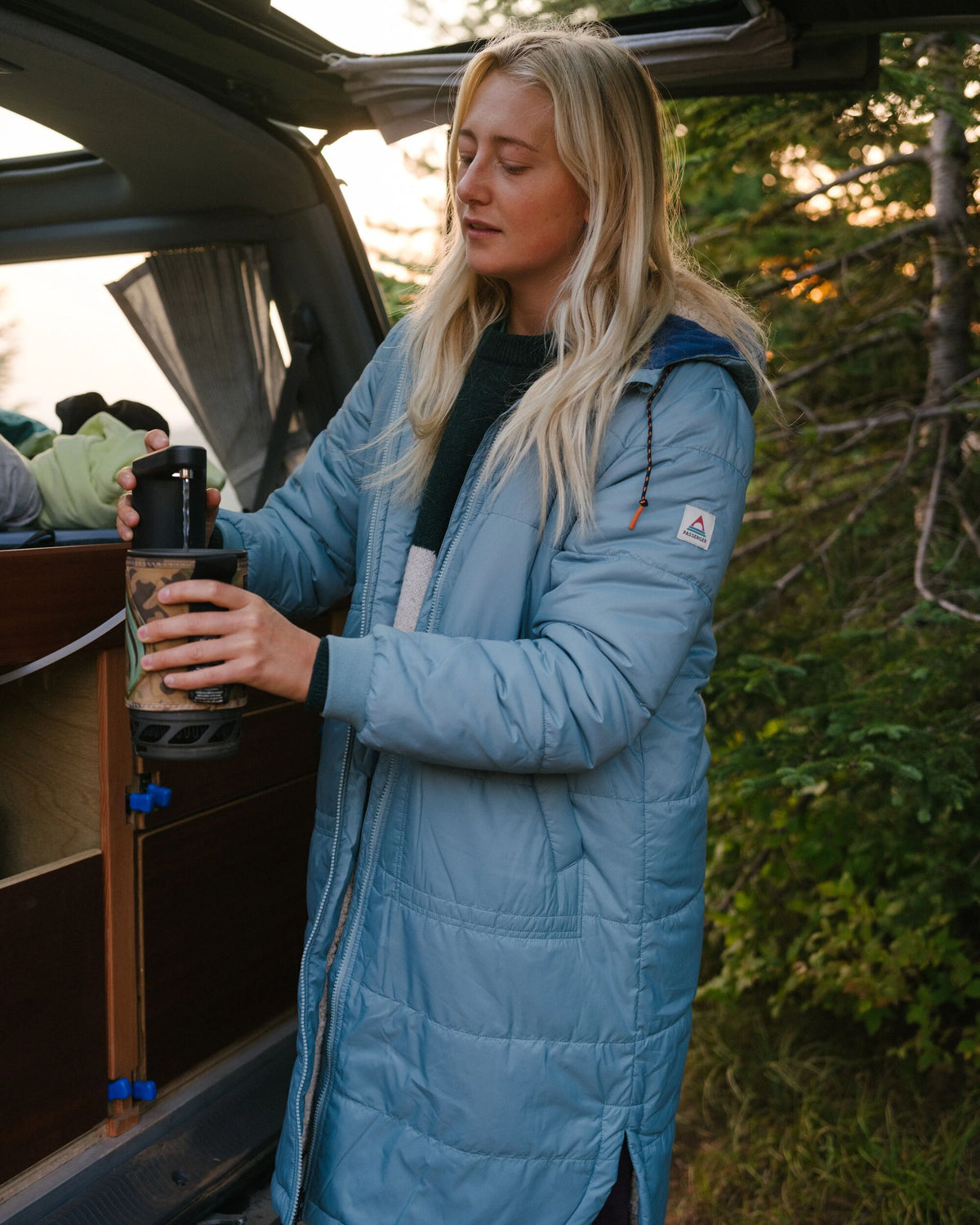 Flora Sherpa Lined Parka - Arctic - Lifestyle