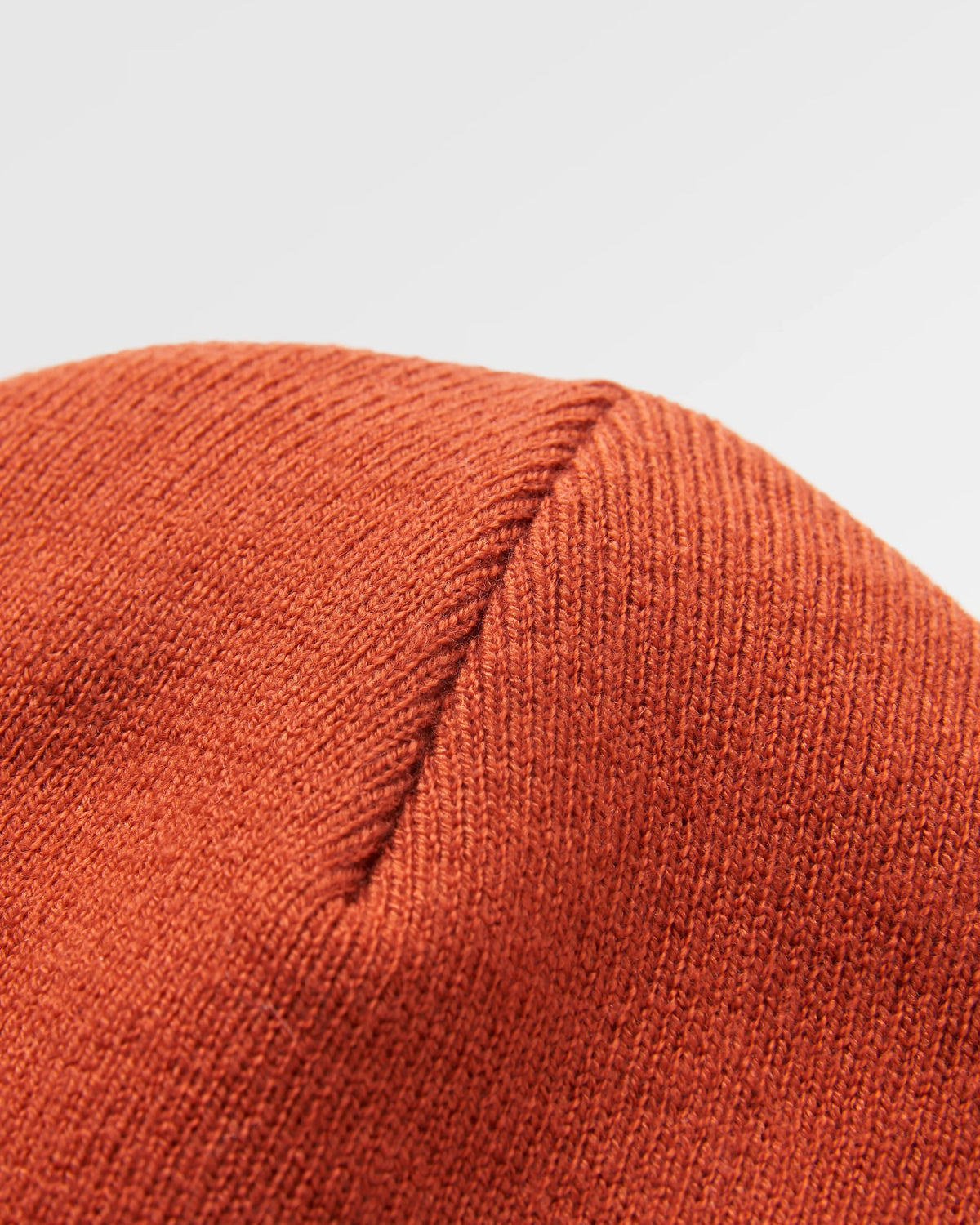 Core Recycled Low-Top Beanie - Baked Clay - Flatlay