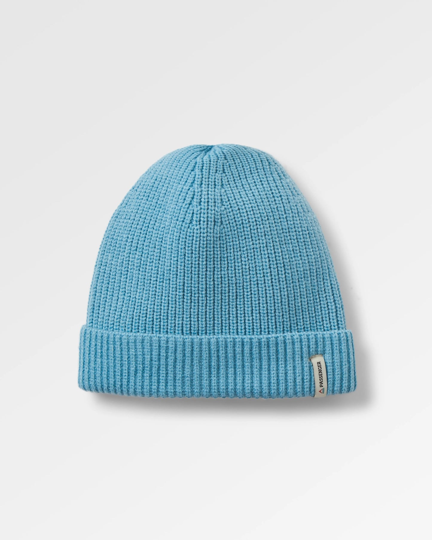 Compass Recycled Beanie - Retro Blue - Flatlay
