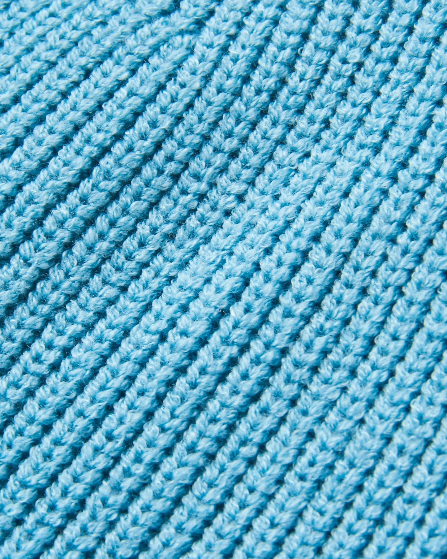 Compass Recycled Beanie - Retro Blue - Flatlay