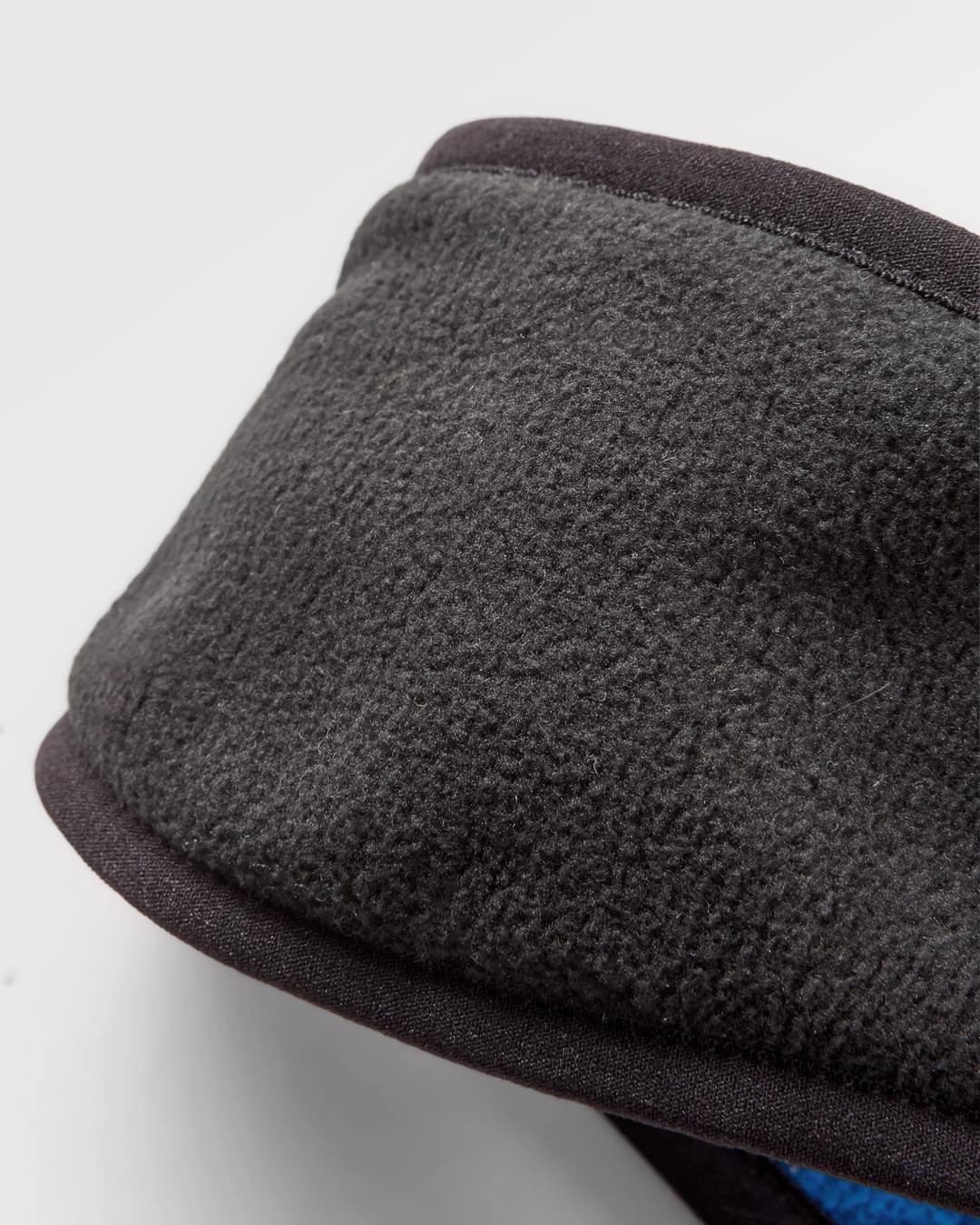 Larch Recycled Polar Fleece Headband - Black - Flatlay