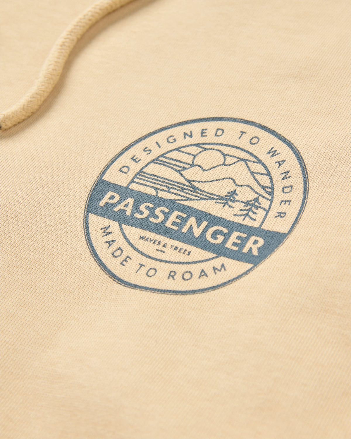 Odyssey Organic Cotton Hoodie - Stone - Flatlay