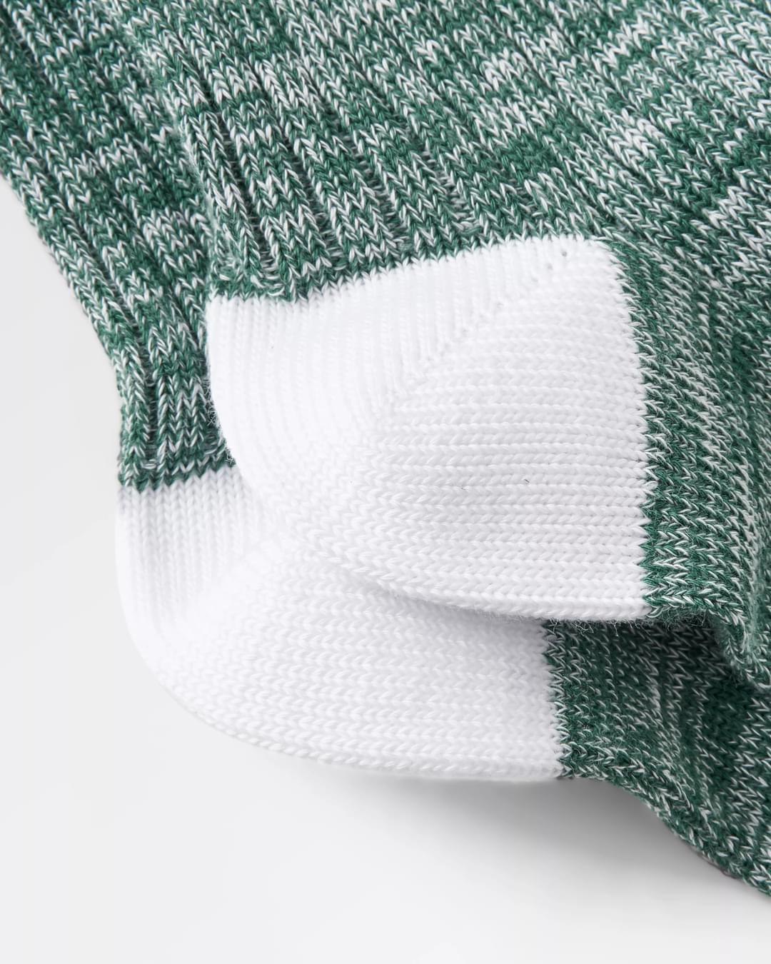 Organic Midweight Rib Socks - Deep Ocean - Flatlay