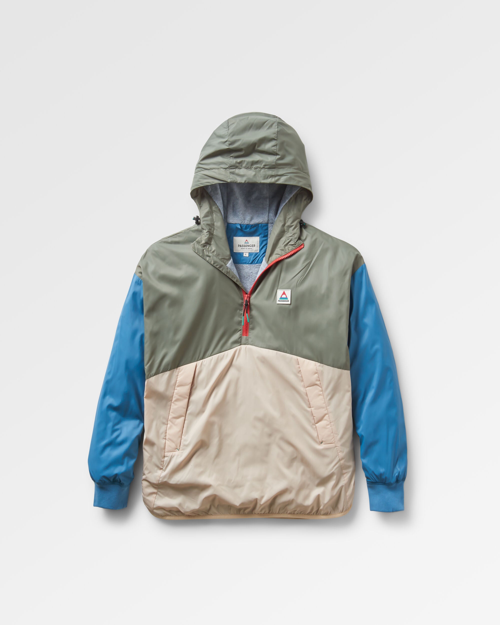 Moonlight Recycled Insulated Anorak - Dusty Olive - Flatlay