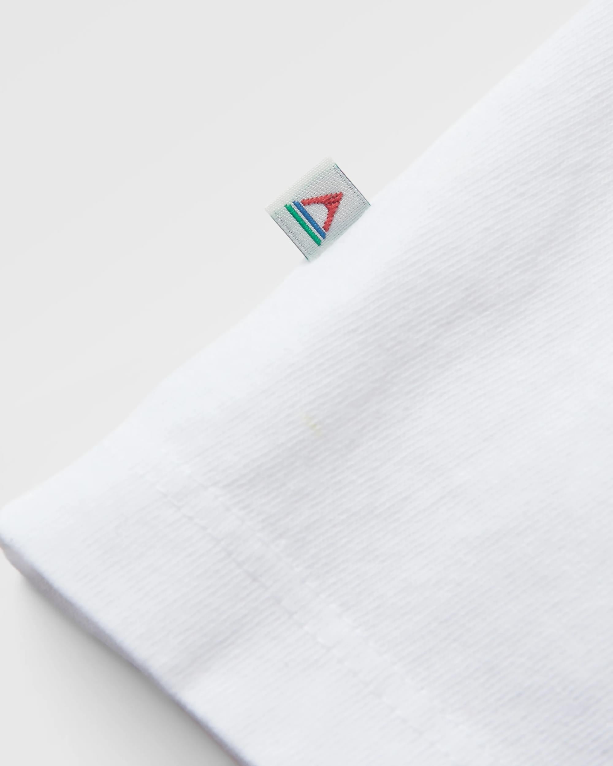 Classic Logo Recycled Cotton T-Shirt - White - Flatlay