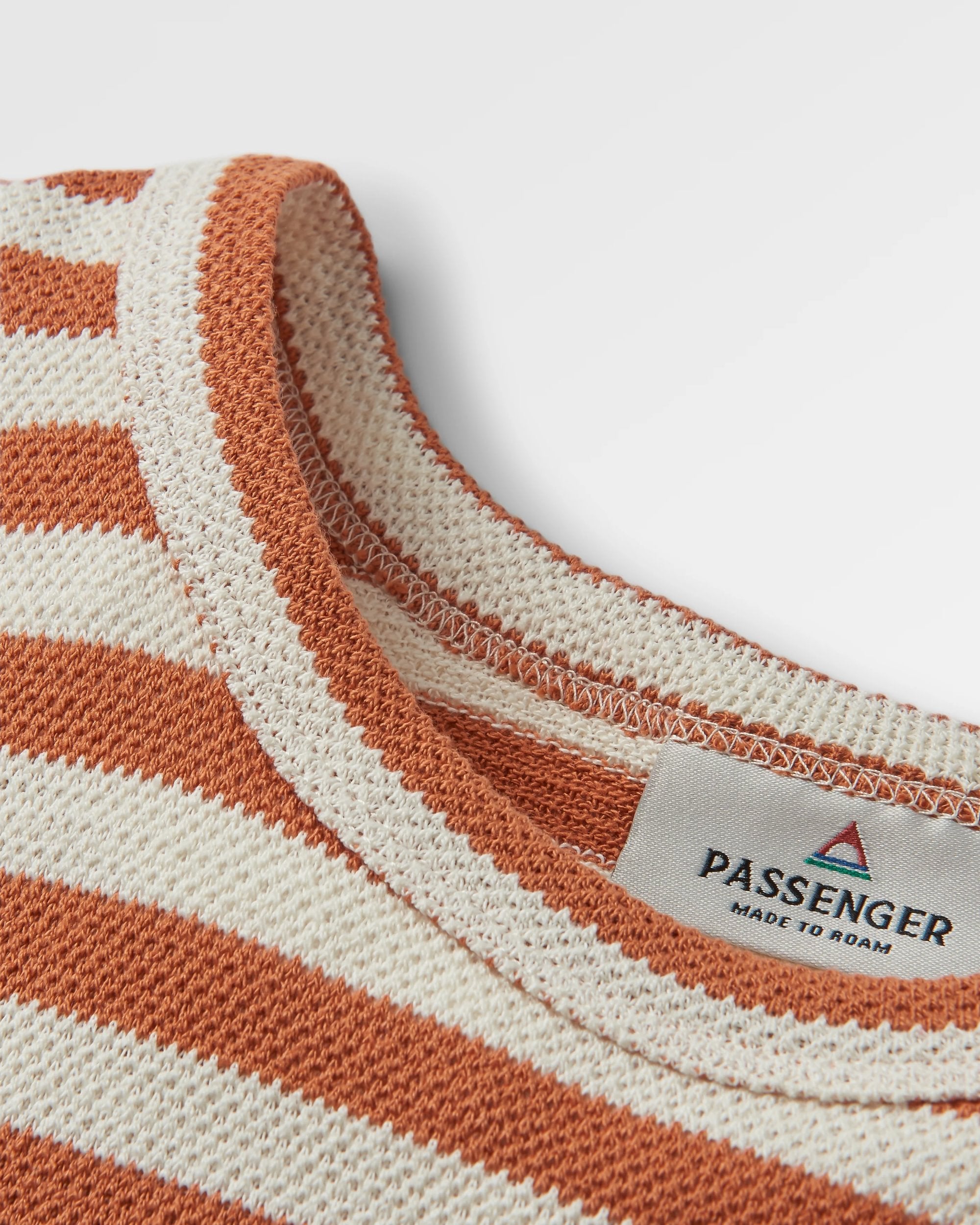 Panorama Recycled Cotton T-Shirt - Glazed Ginger - Flatlay