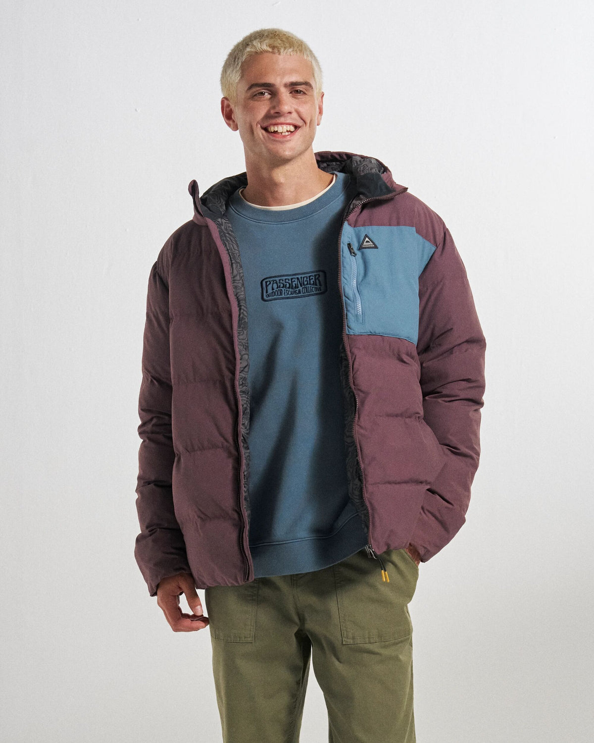 Oceanic Heavyweight Insulated Full Zip Jacket - Brambleberry - Studio Model