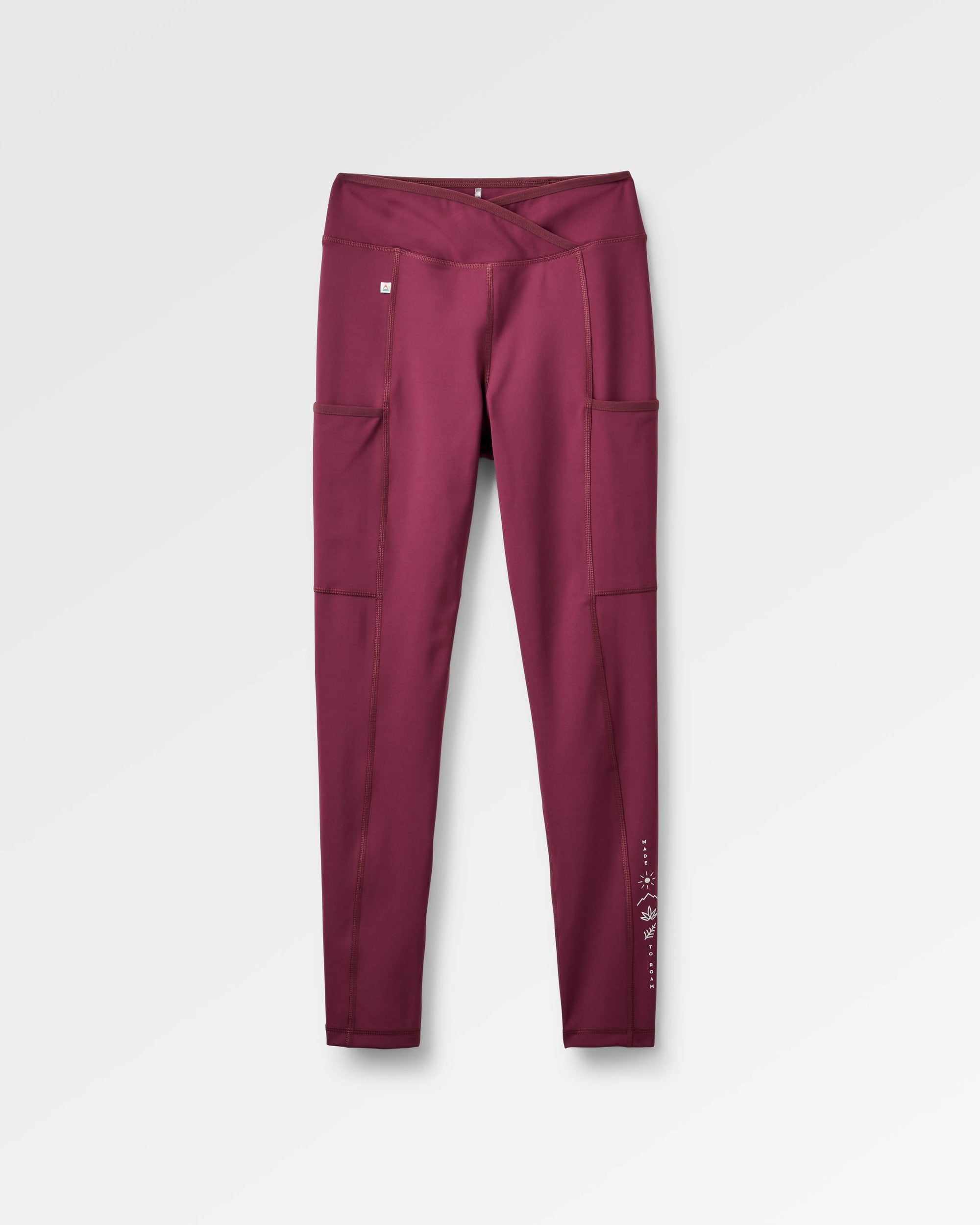 Mantra Recycled Active Legging - Fig - Flatlay