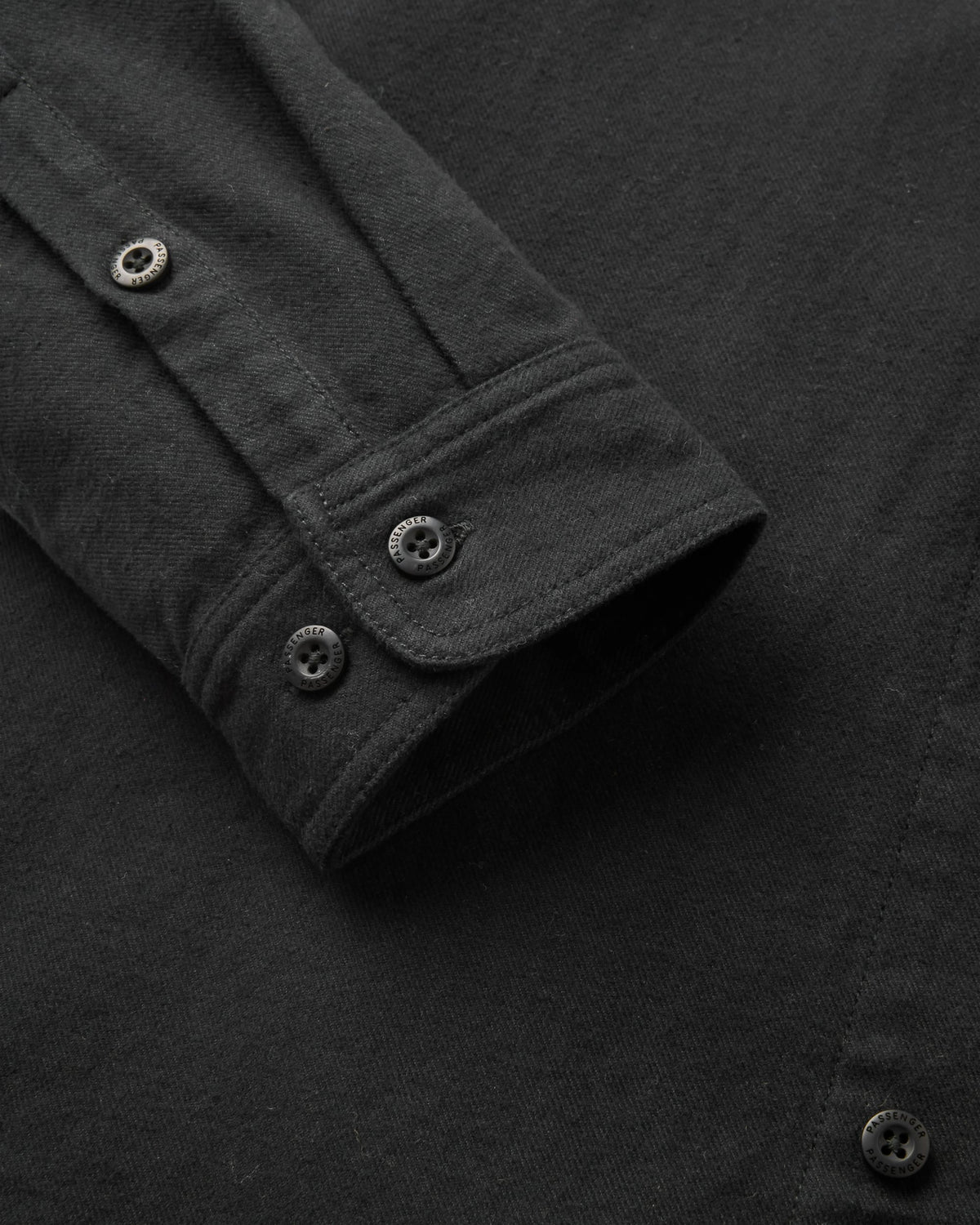 Backcountry Flannel Shirt - Black - Flatlay