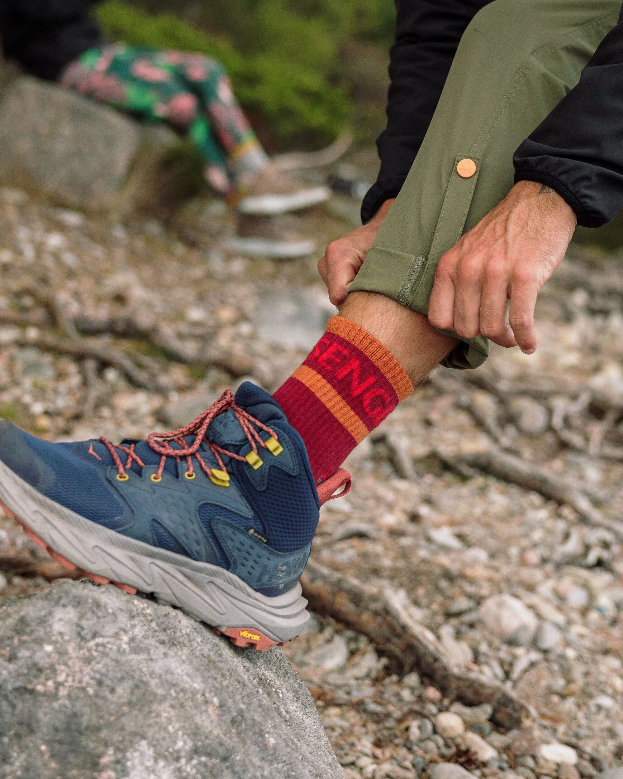 Tahoma Active Socks - Red Ochre - Lifestyle