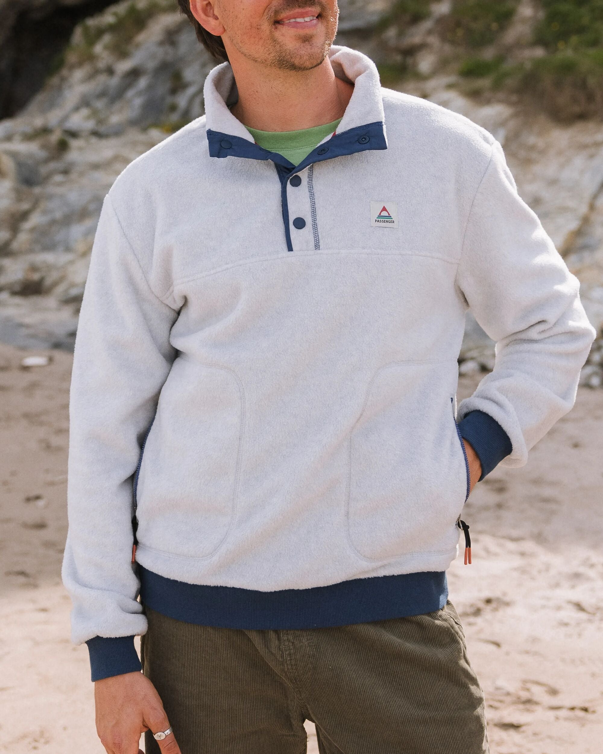 Take It Easy Polar Fleece - Grey Marl - Lifestyle