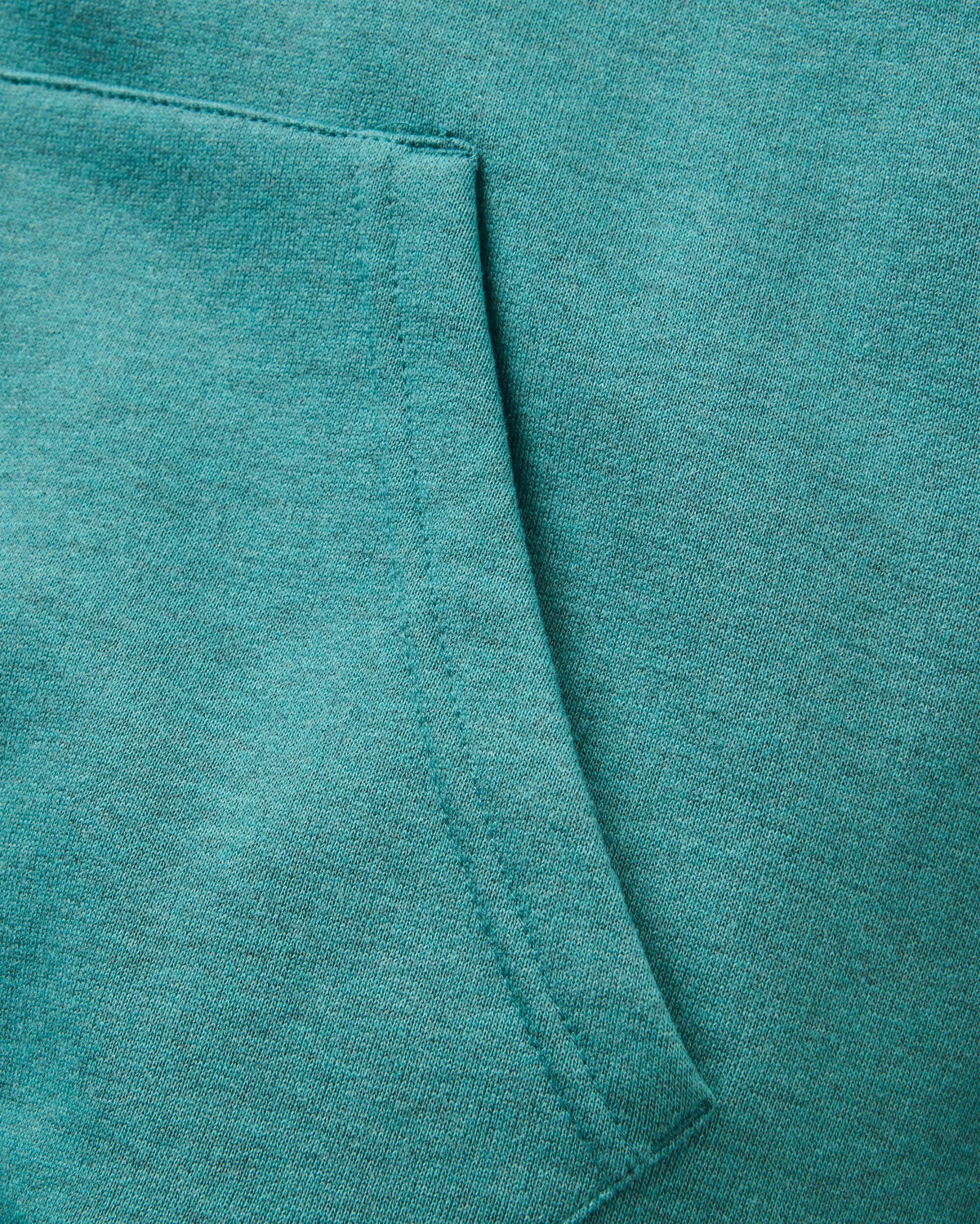 Vita Organic Cotton Hoodie - Ocean Teal Marl - Flatlay