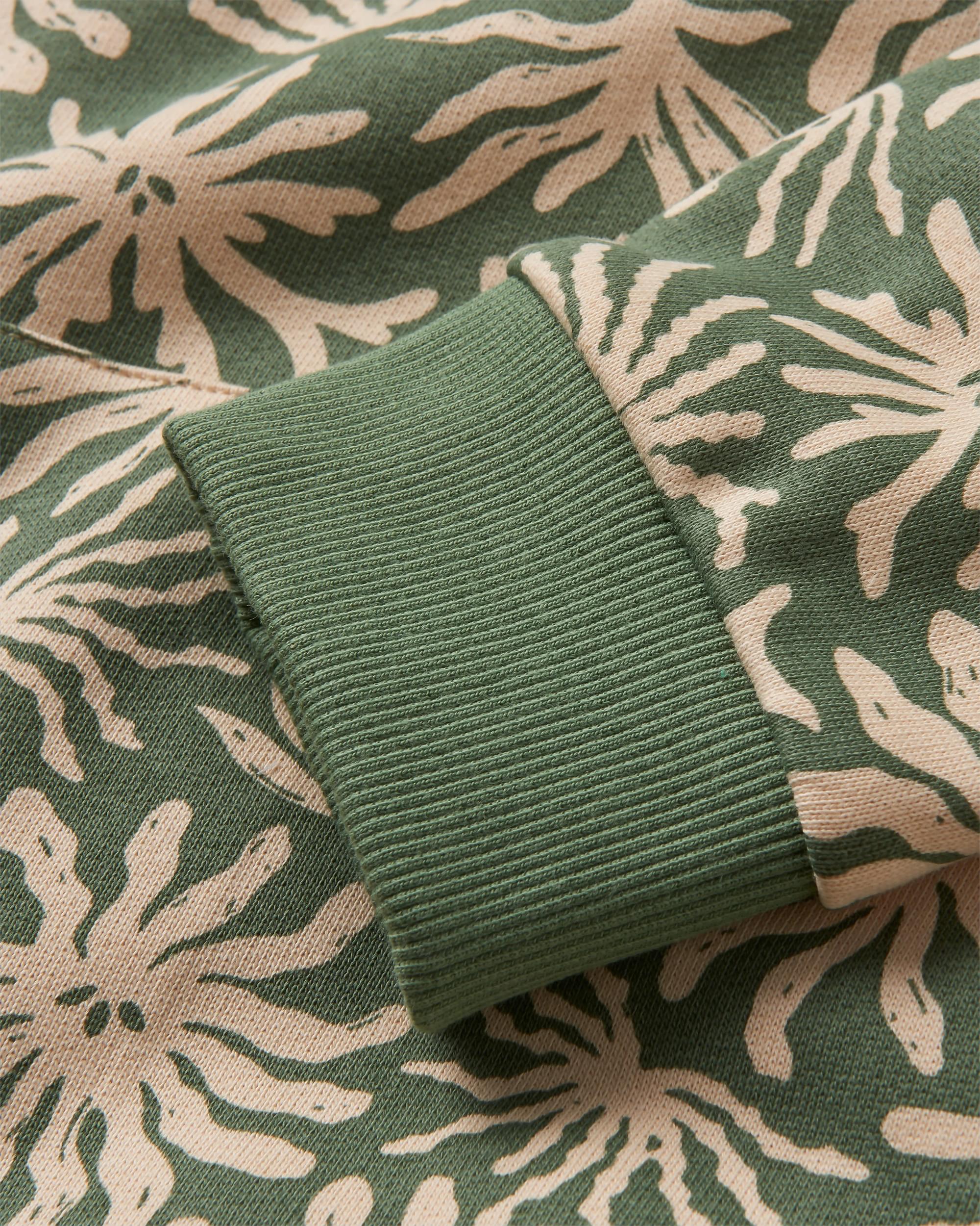 Arame Organic Cotton Hoodie - Seaweed Pistachio - Flatlay