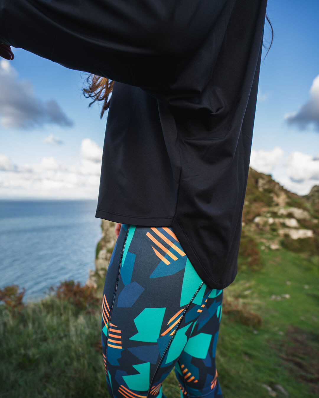 Hatha Recycled Active Top - Black - Lifestyle