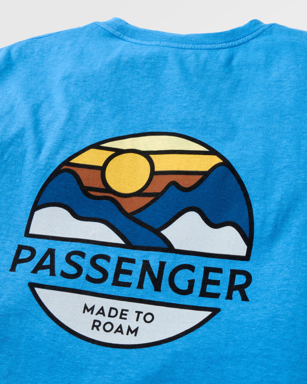 Laidback Relaxed Fit T-Shirt - Marine Blue - Flatlay