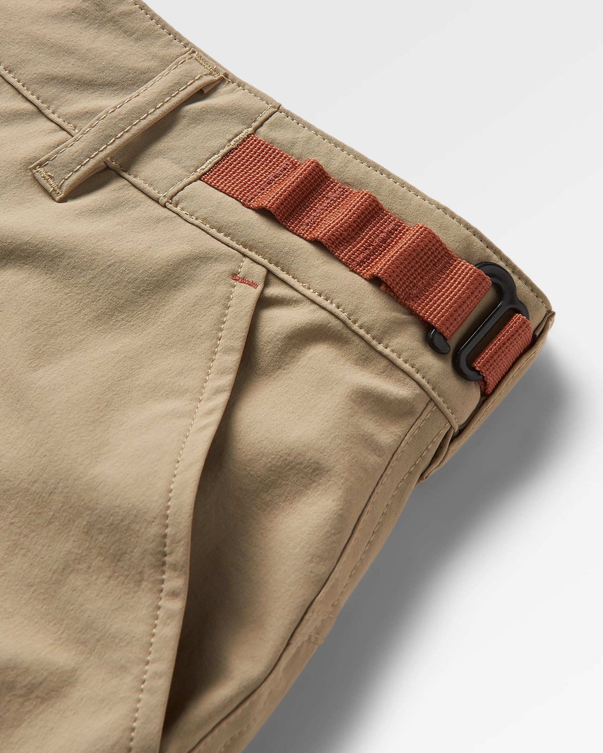 365 Trail Roll-Up Short - Chinchilla Brown - Flatlay