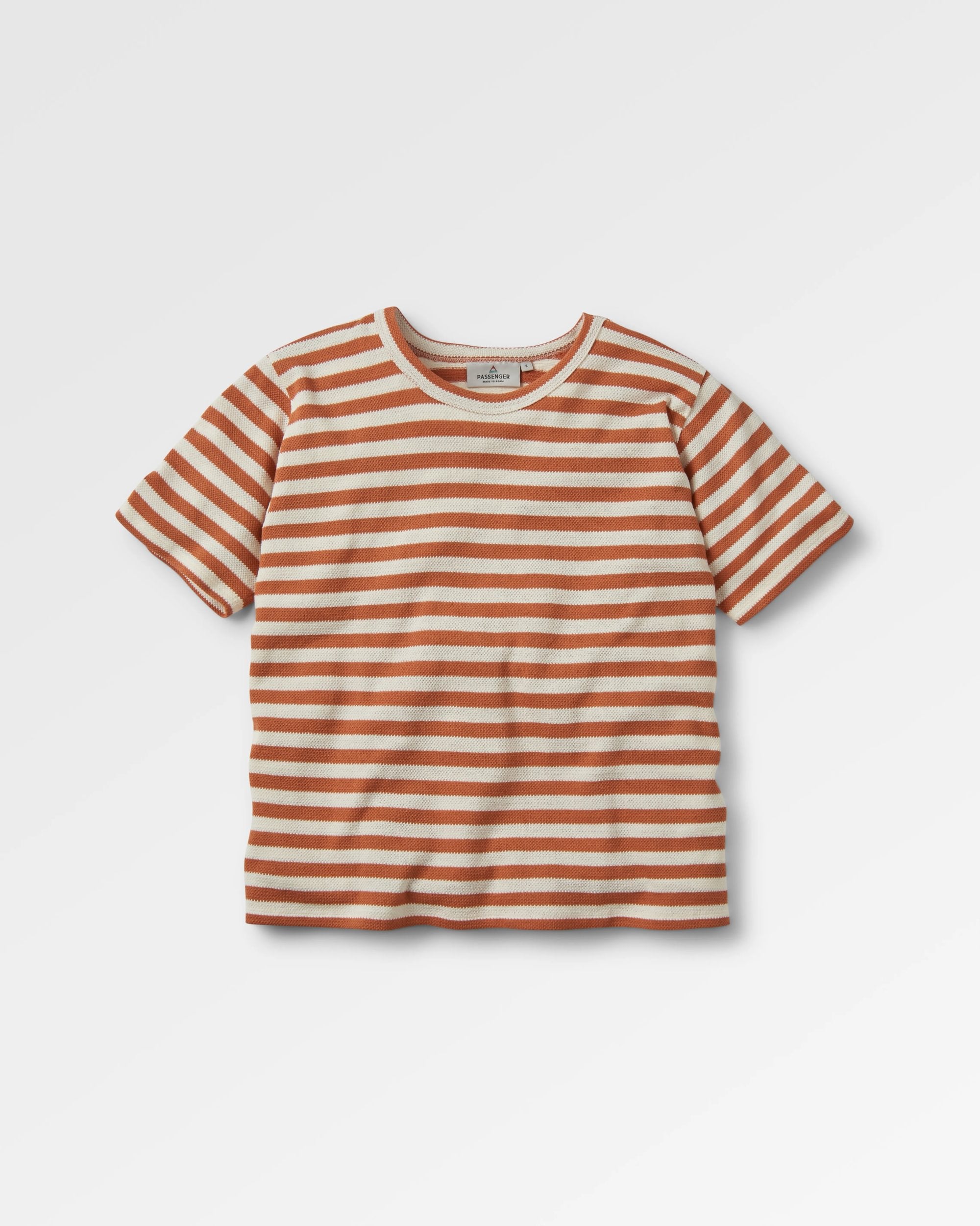 Panorama Recycled Cotton T-Shirt - Glazed Ginger - Flatlay