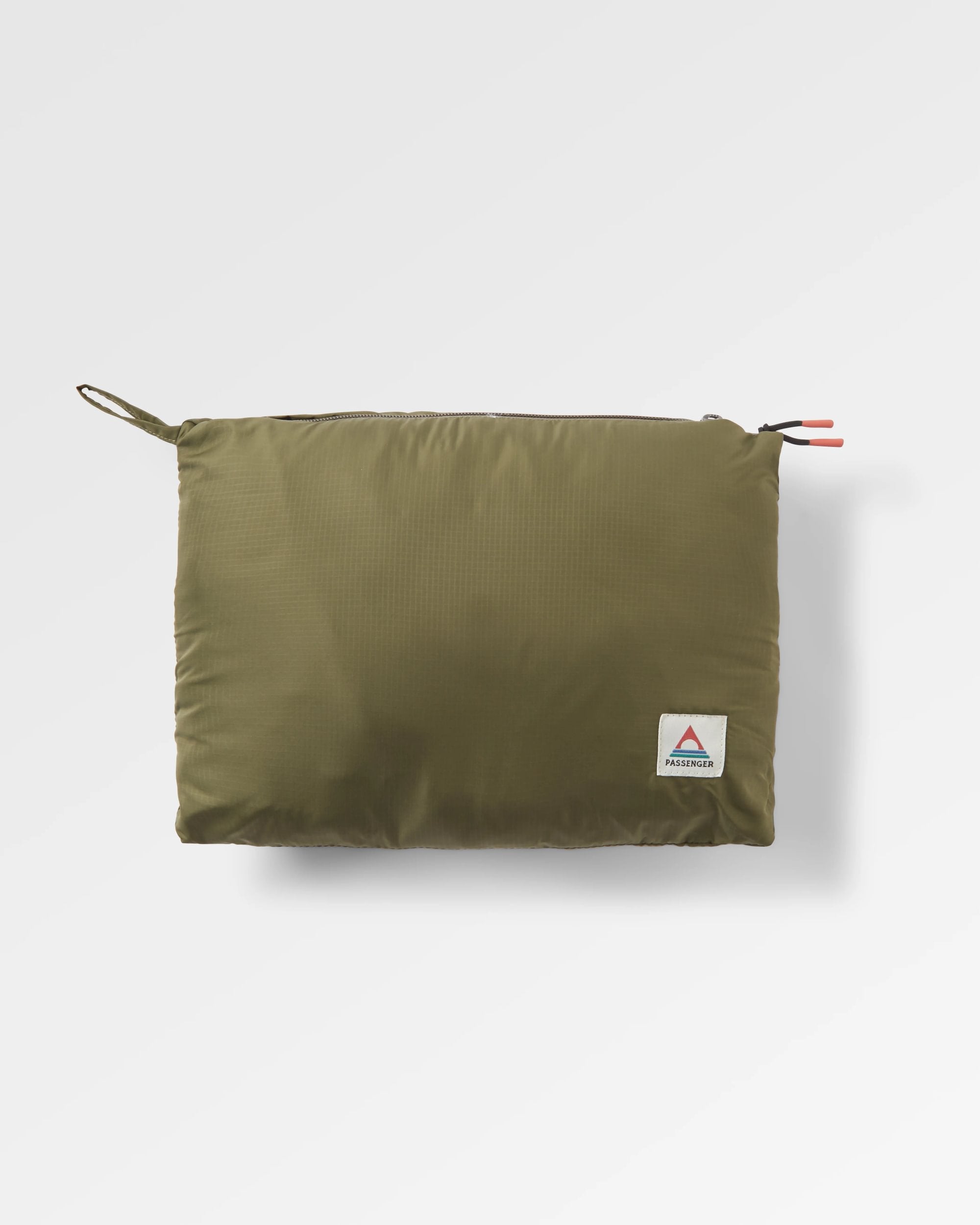 Oceanic Recycled Insulated 1/2 Zip Jacket - Black/Khaki - Flatlay