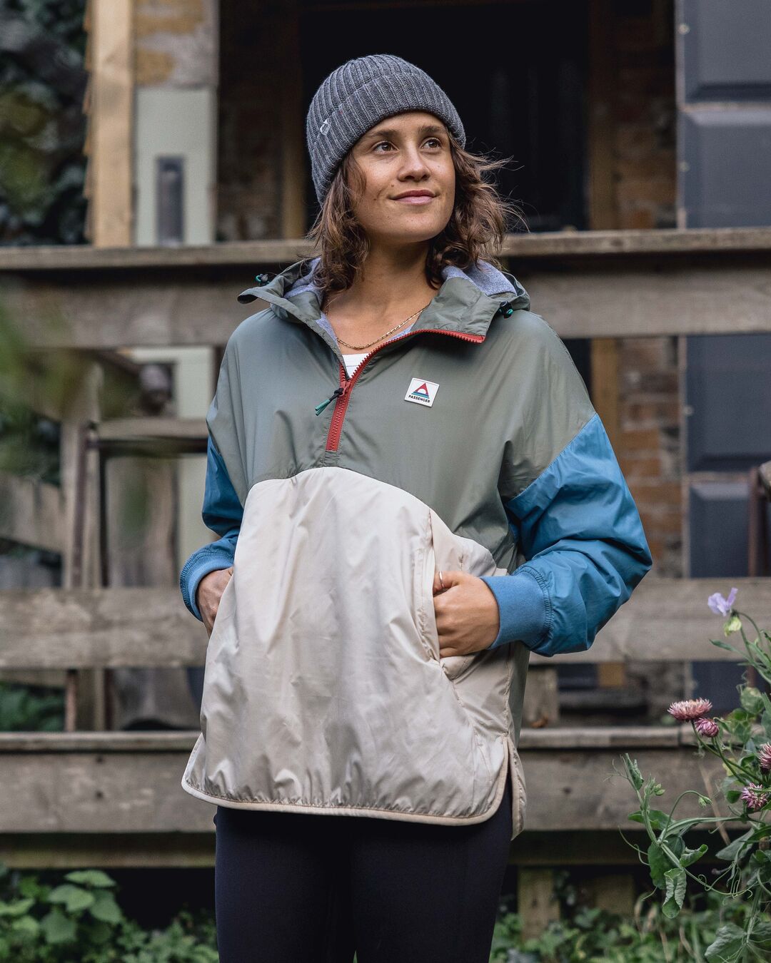 Moonlight Recycled Insulated Anorak - Dusty Olive - Lifestyle