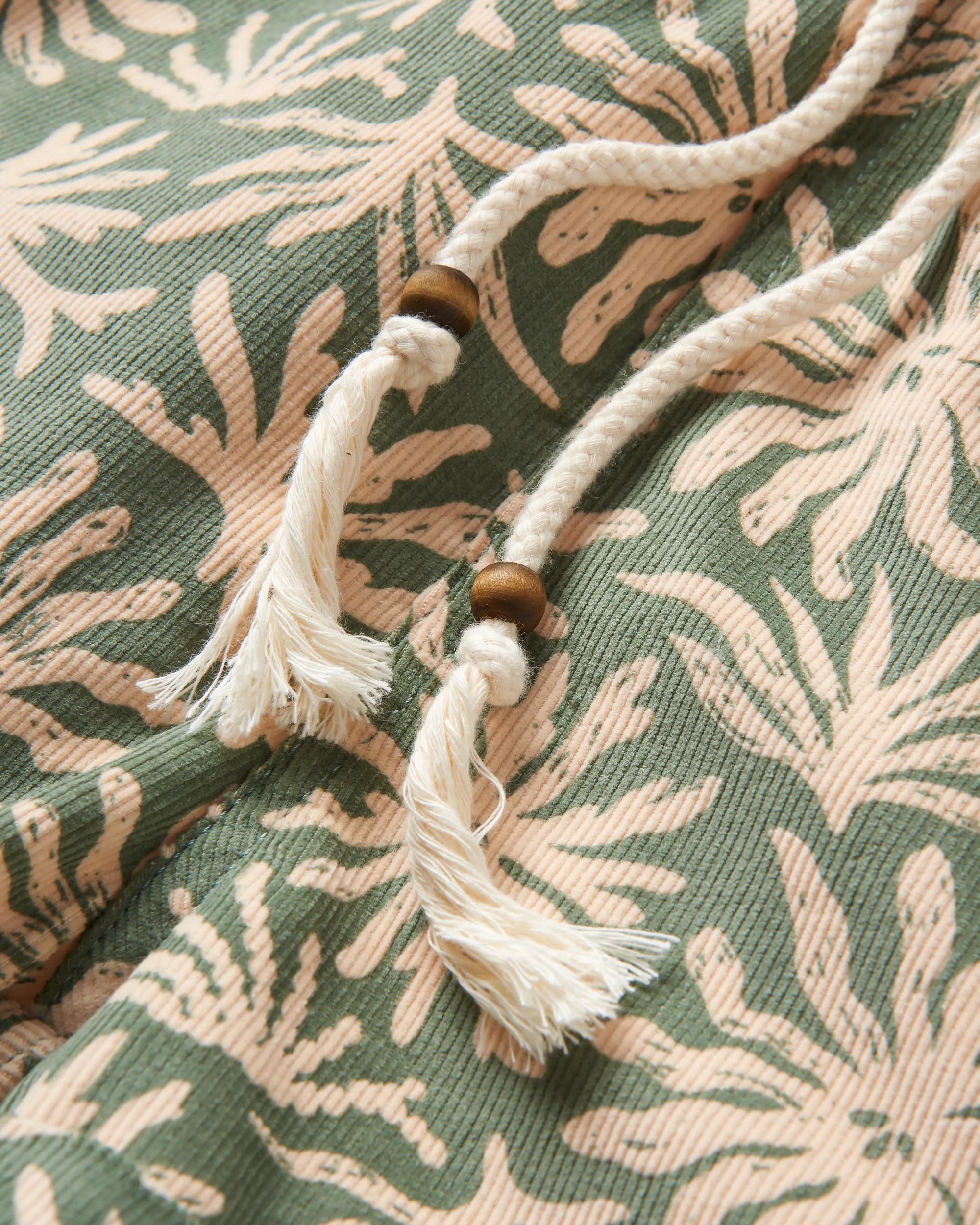 Santosa Organic Cotton Cord Short - Seaweed Pistachio - Flatlay