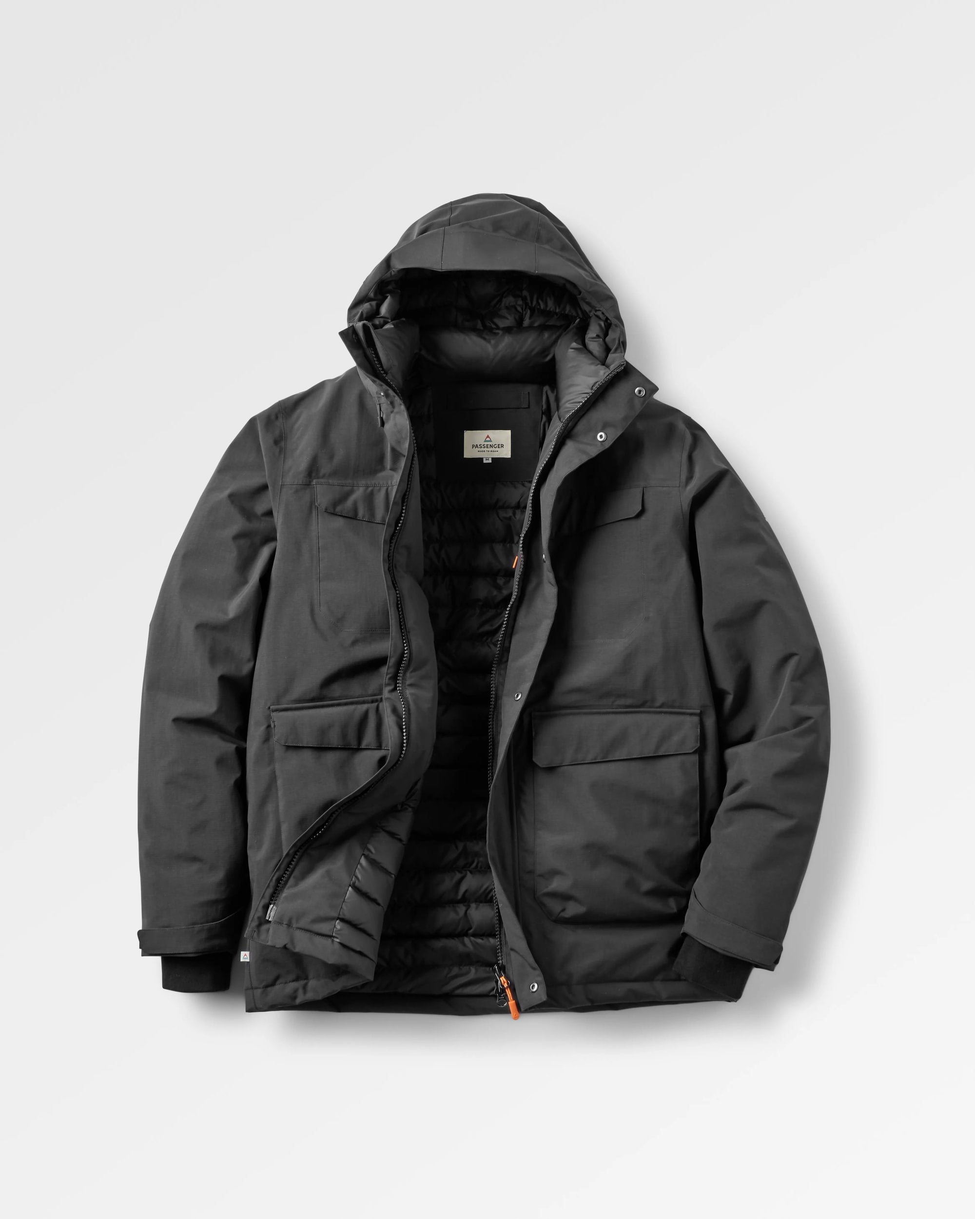 Explorer Waterproof Down Parka - Black - Flatlay