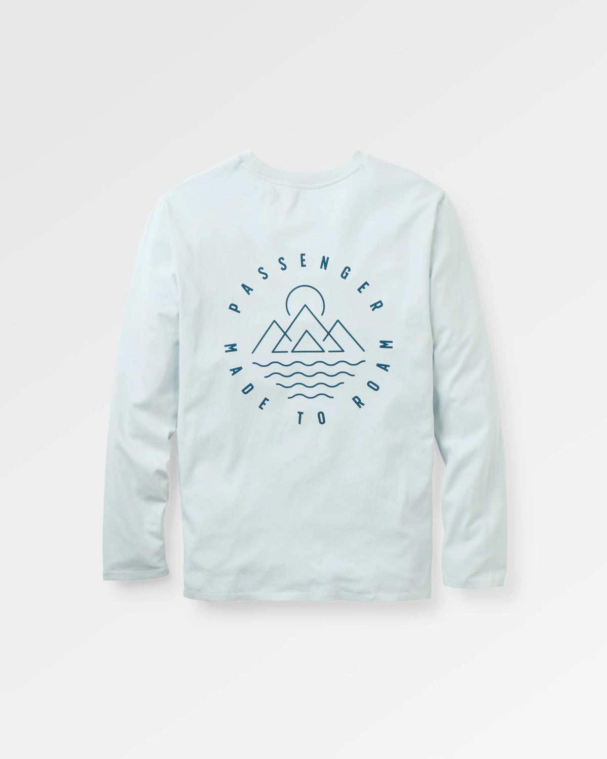 Escapism LS T-Shirt - Grey Blue - Flatlay