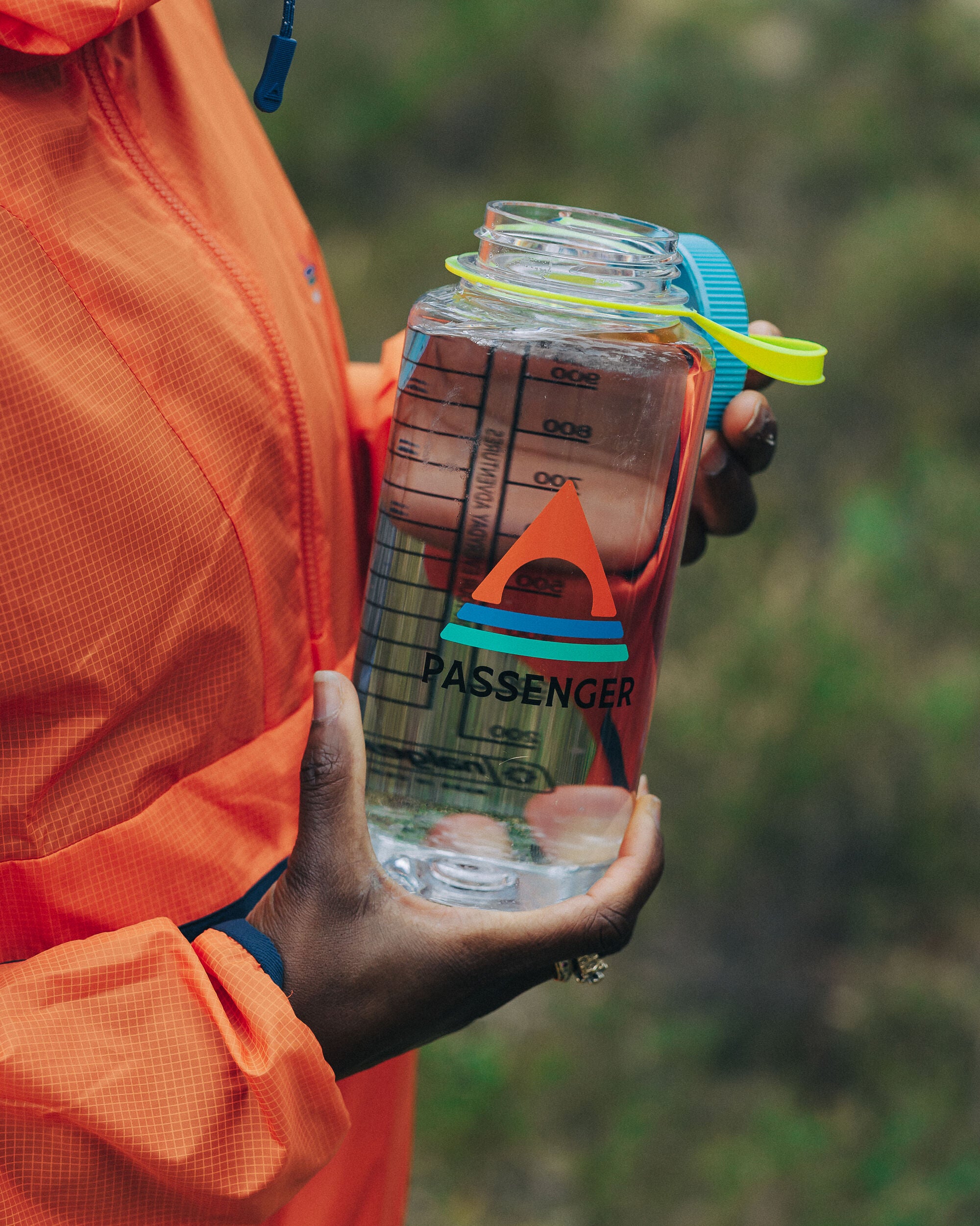 Nalgene 1L Wide Mouth Water Bottle - Clear - Clear - Lifestyle