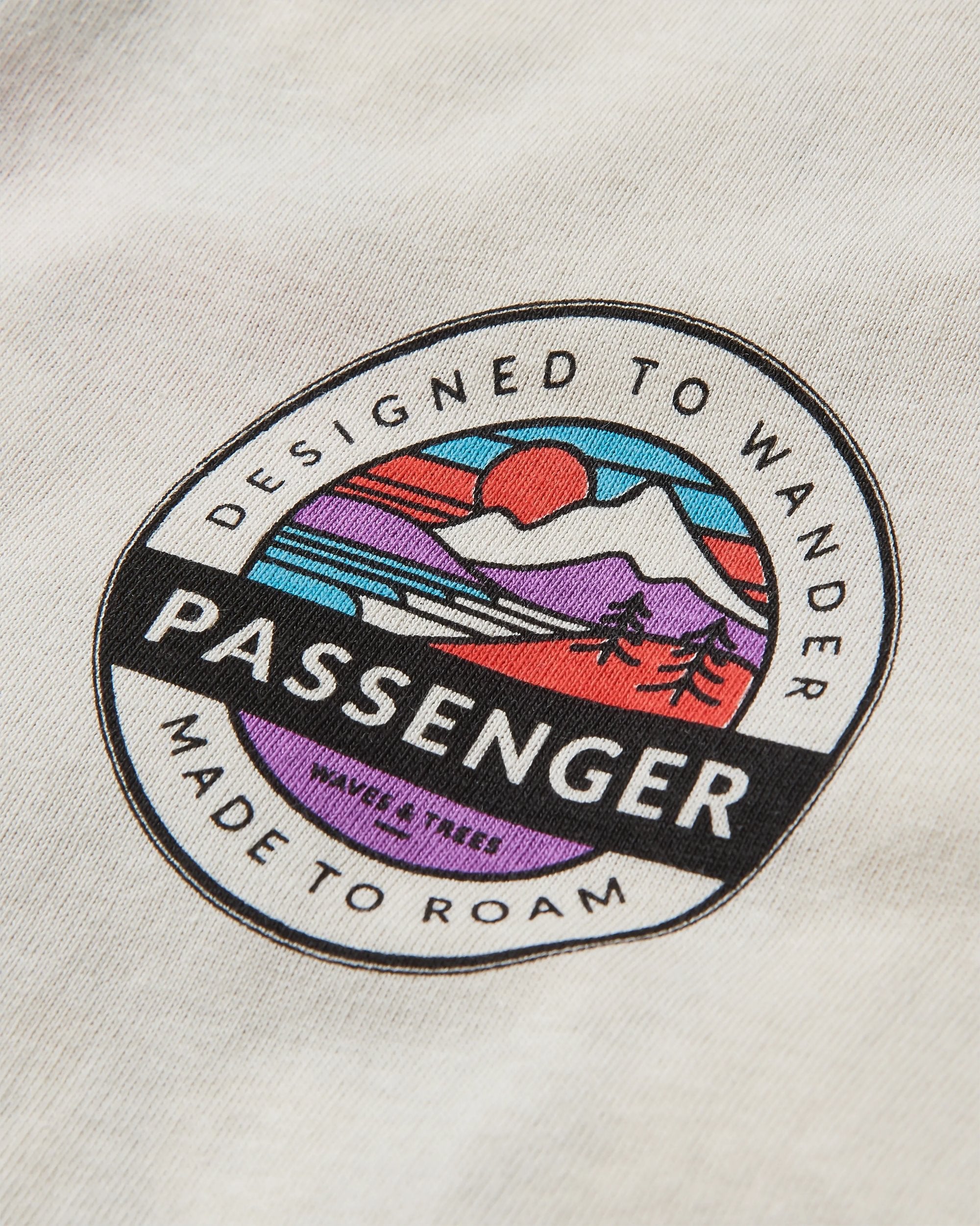 Wilds Recycled Cotton Oversized LS T-Shirt - Deep Navy - Flatlay