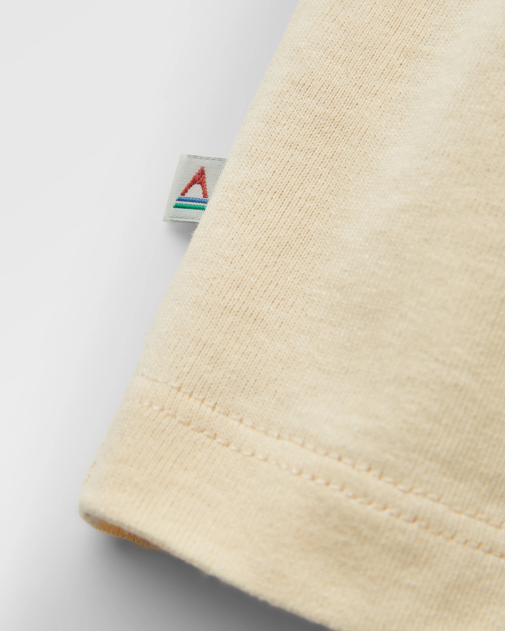 Beechey Recycled Cotton LS T-Shirt - Birch - Flatlay