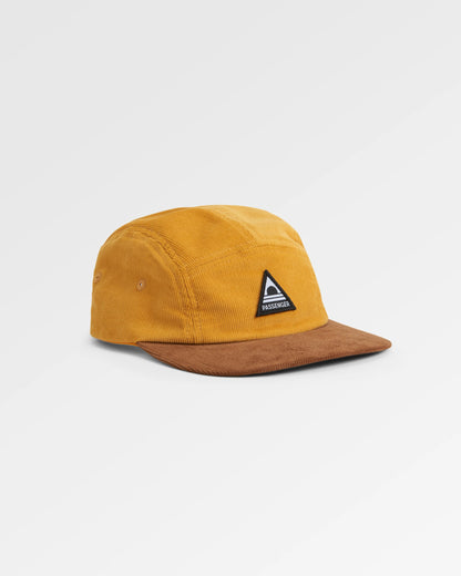 Fixie 5 Panel Recycled Cord Cap - Golden Spice