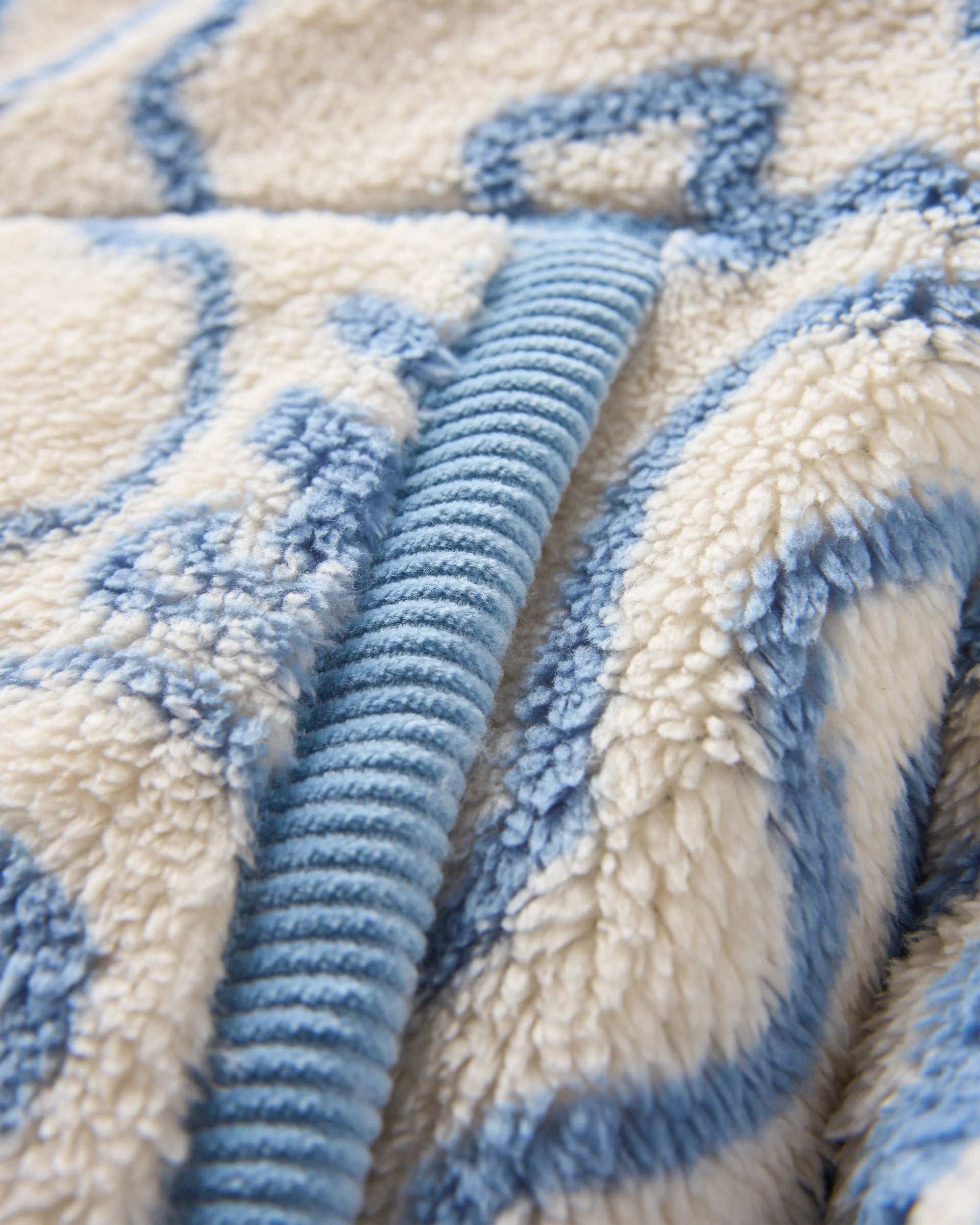 Iris Collarless Recycled Fleece - Strata Swirl Birch - Flatlay