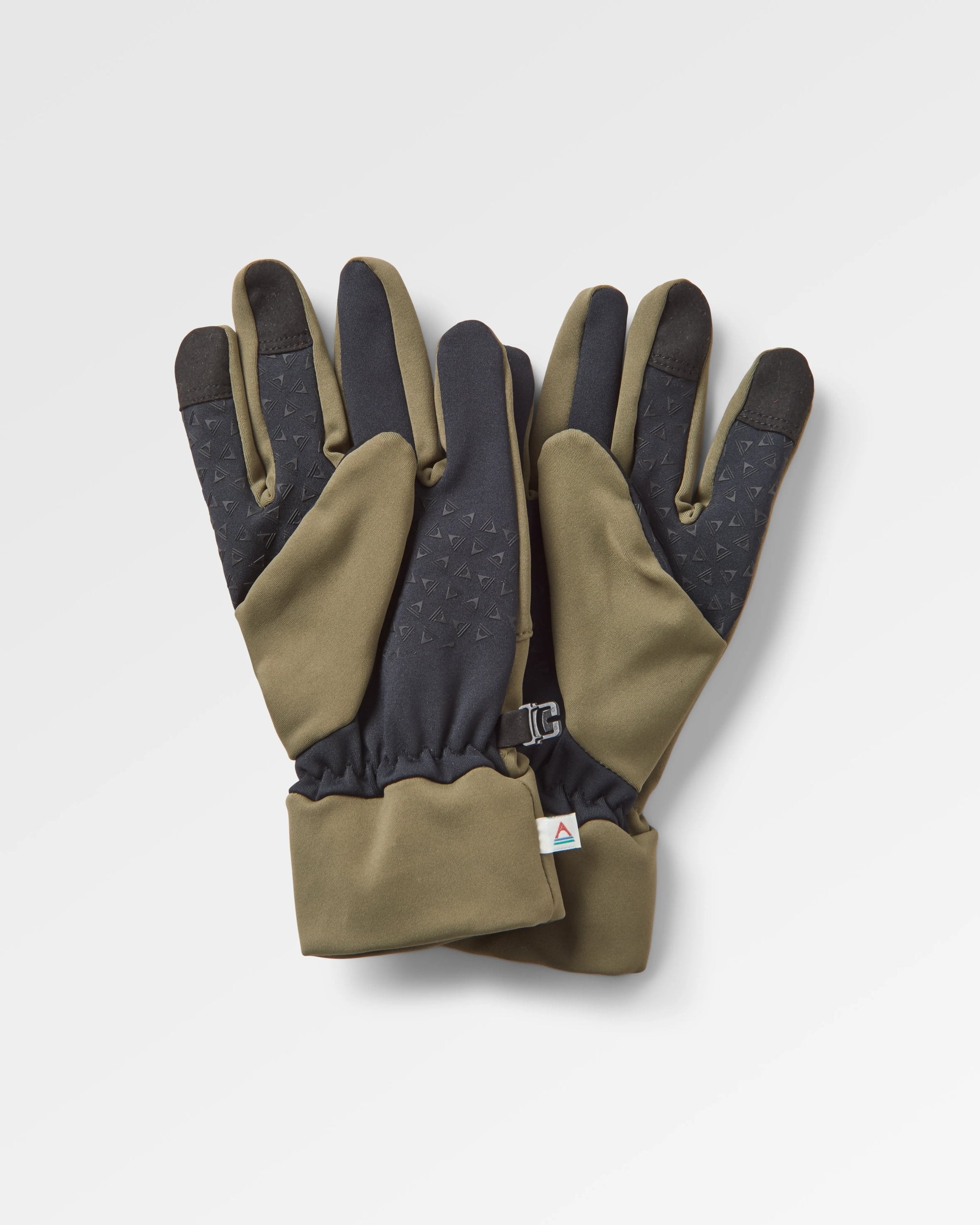 Jacks 2.0 Recycled Touch Screen Gloves - Khaki - Flatlay