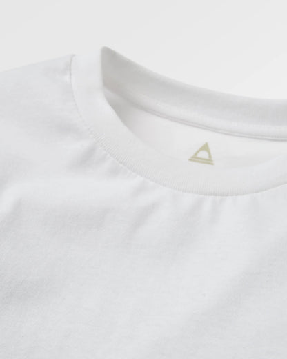 Odyssey Recycled Cotton LS T-Shirt - White - Flatlay