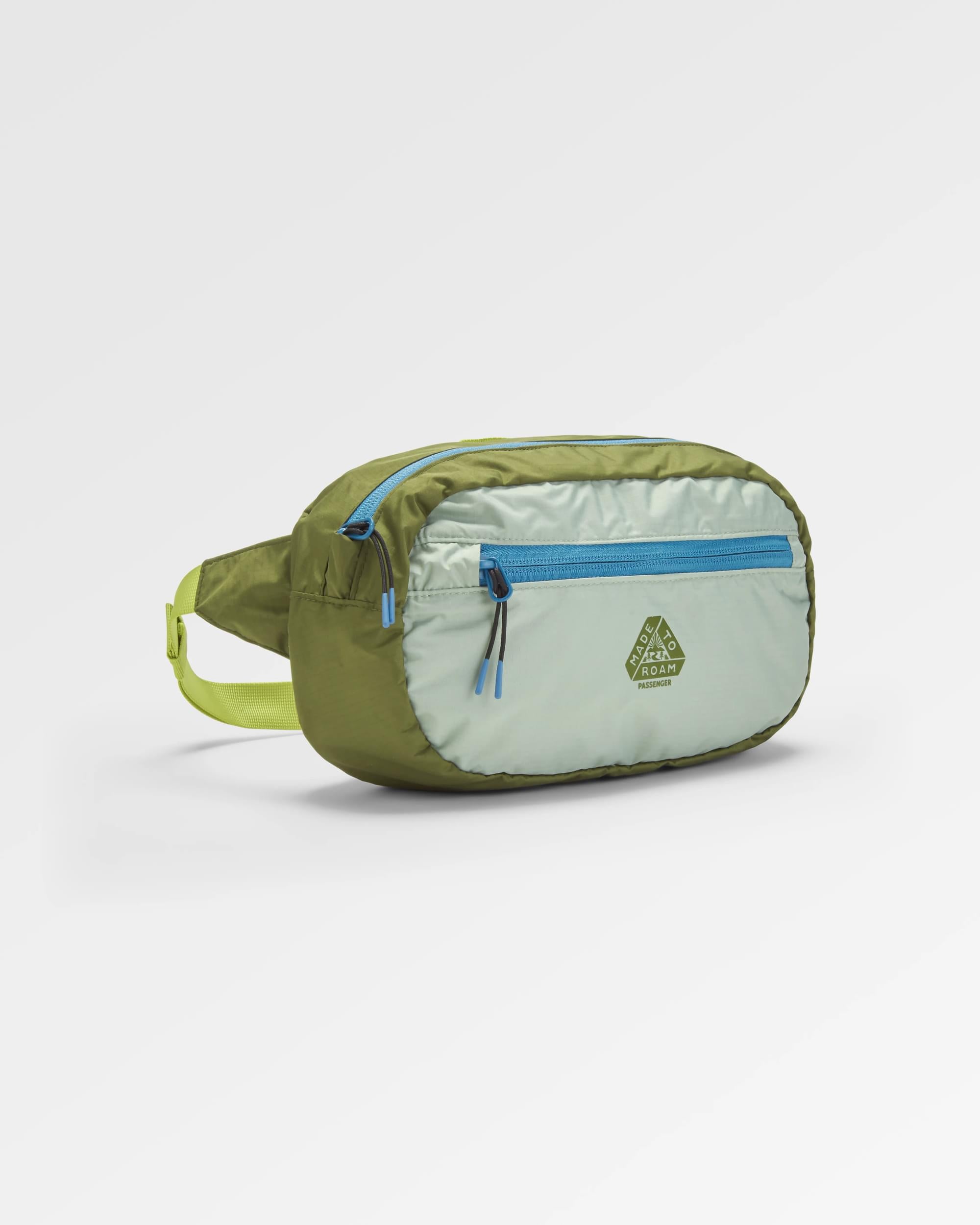 Trail Light Recycled Packable Hip Pack - Khaki - Flatlay