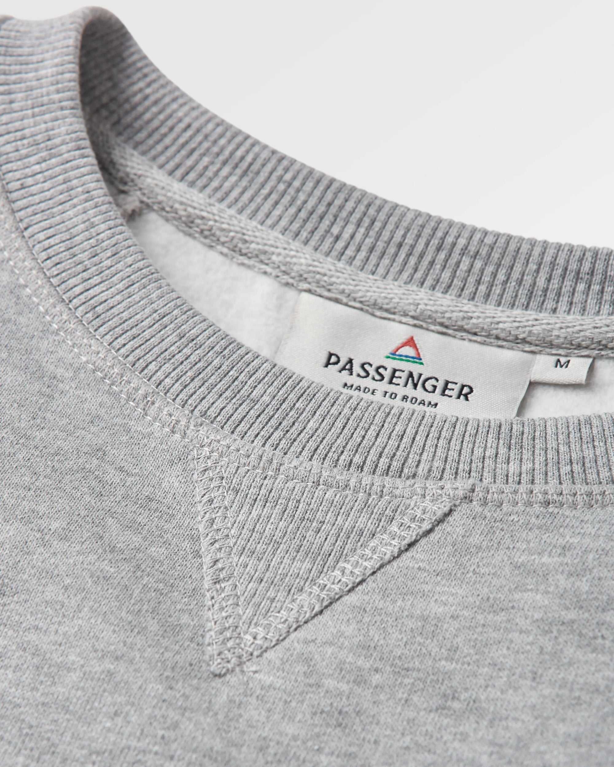 Odyssey Organic Cotton Sweatshirt - Mid Grey Marl - Flatlay