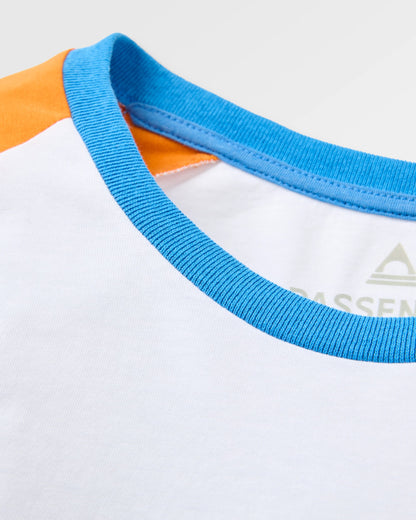 Stack LS Raglan T-Shirt - White - Flatlay