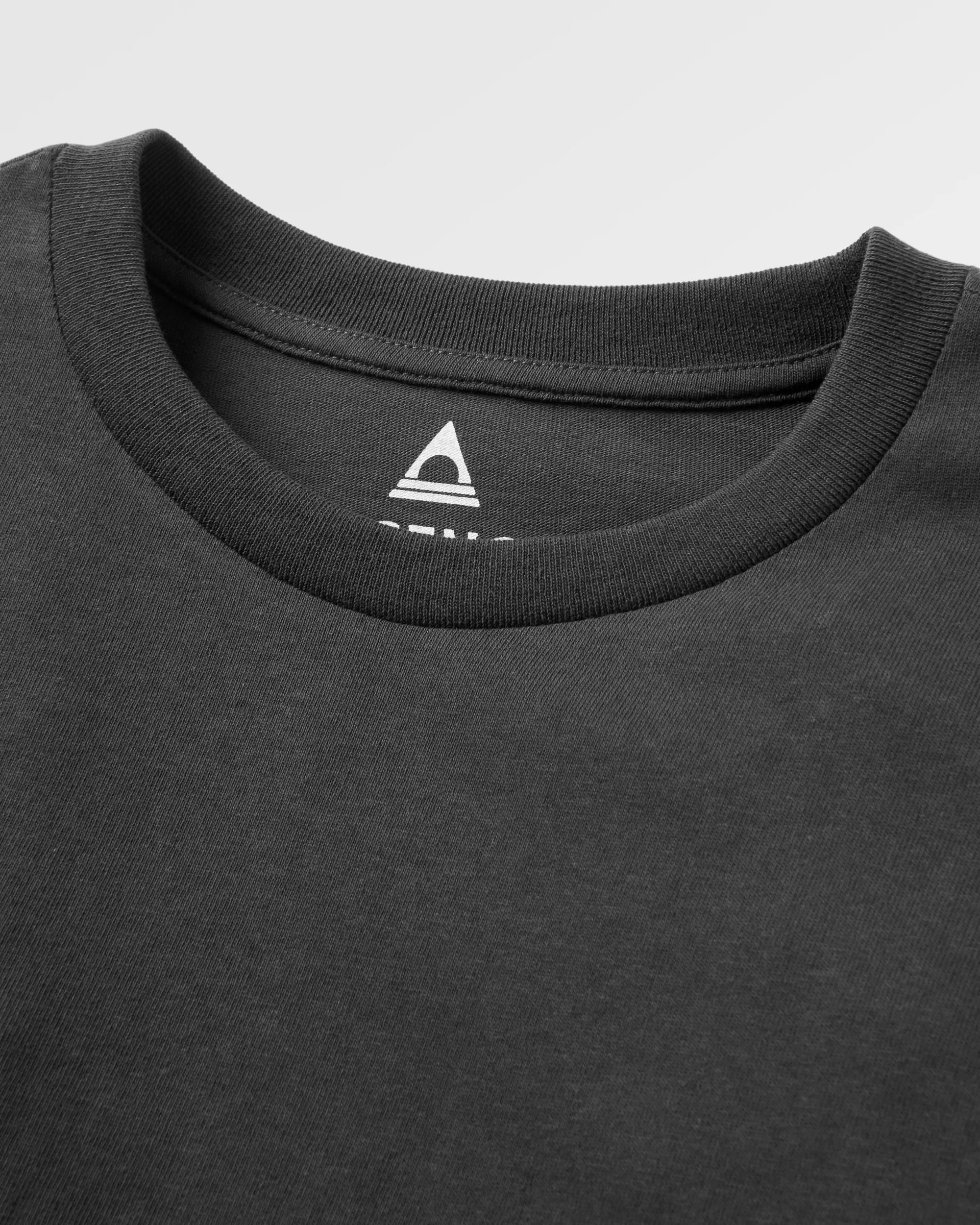 Escapism Recycled LS T-Shirt - Black - Flatlay