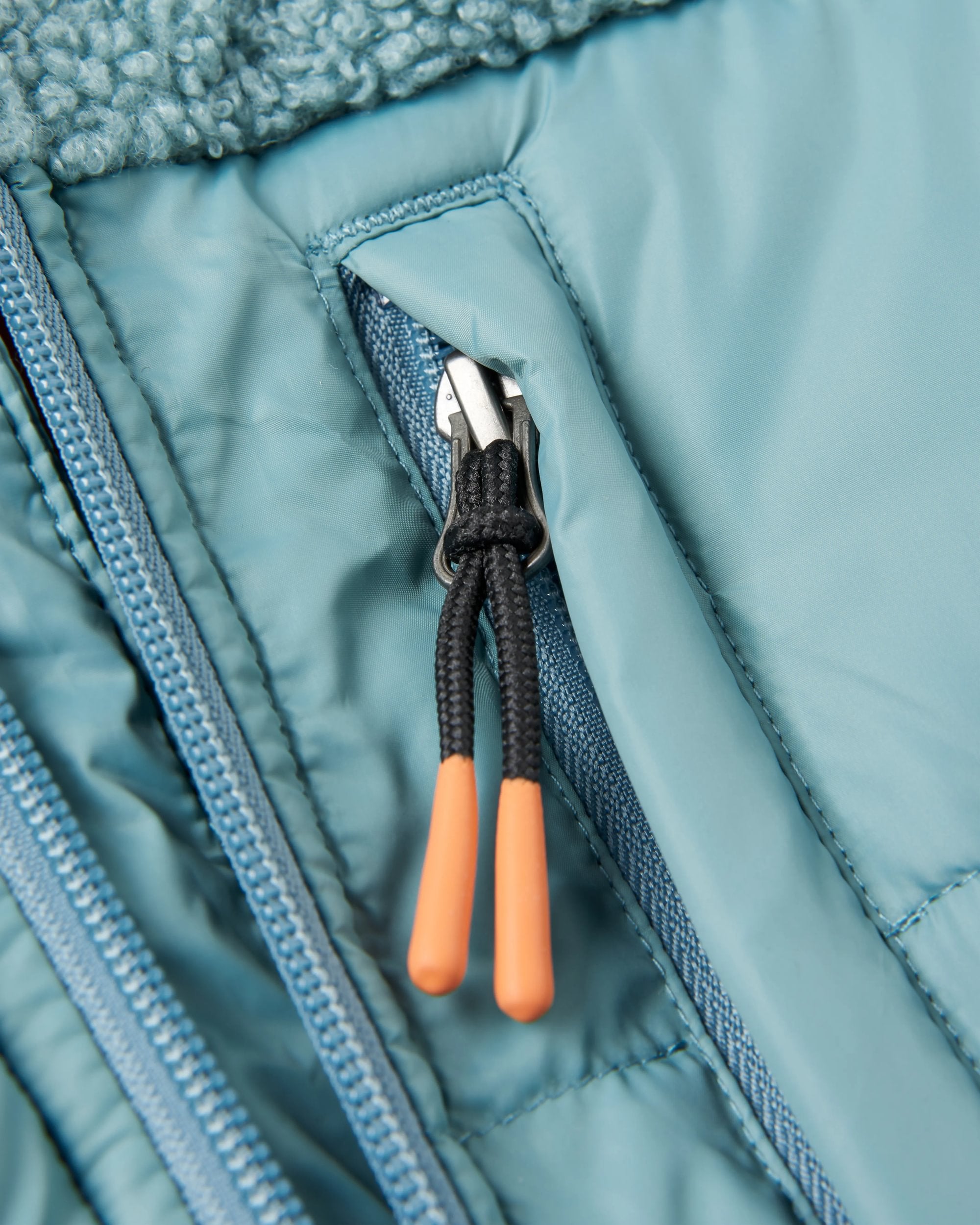 Elowen Hooded Recycled Insulated Jacket - Arctic - Flatlay